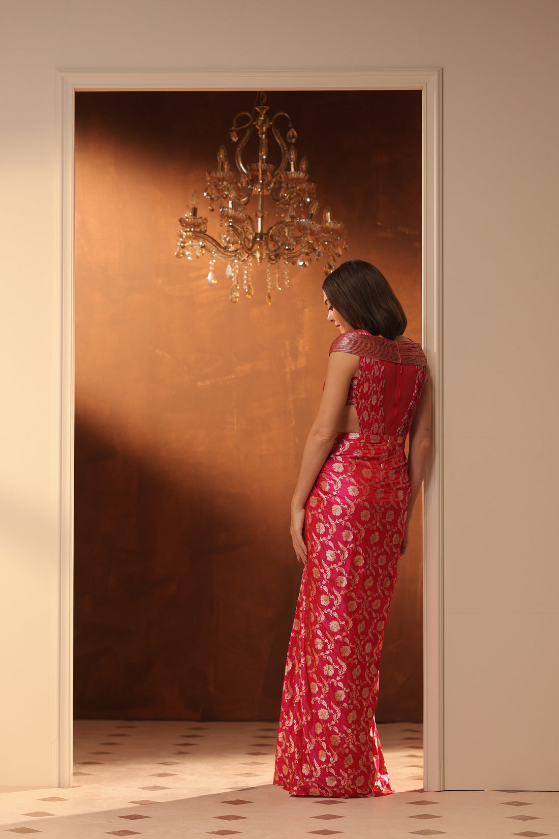 RIWAAZ DRAPE GOWN