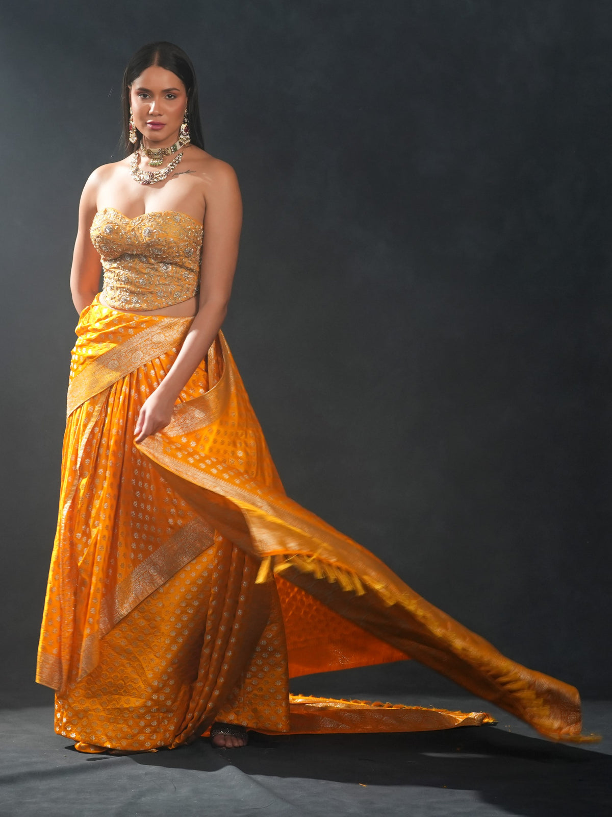 Sunlit Banarasi Drape