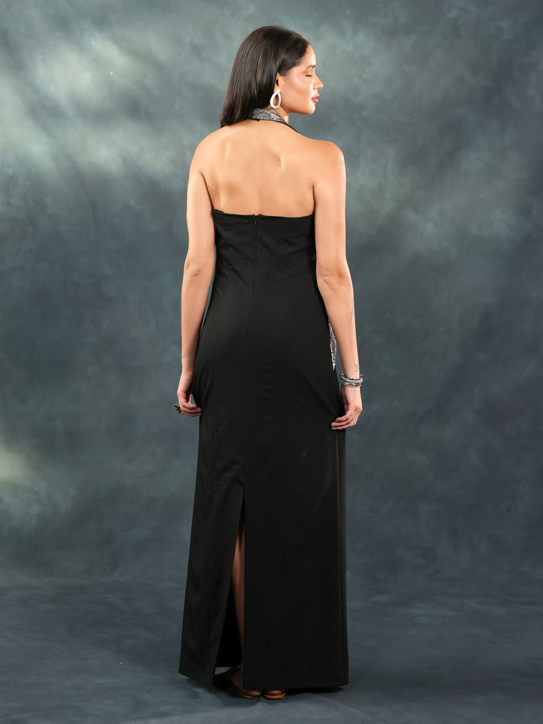 Midnight Drape Gown