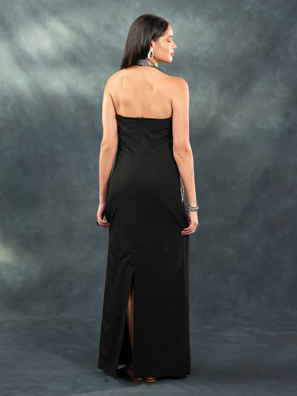 Midnight Drape Gown