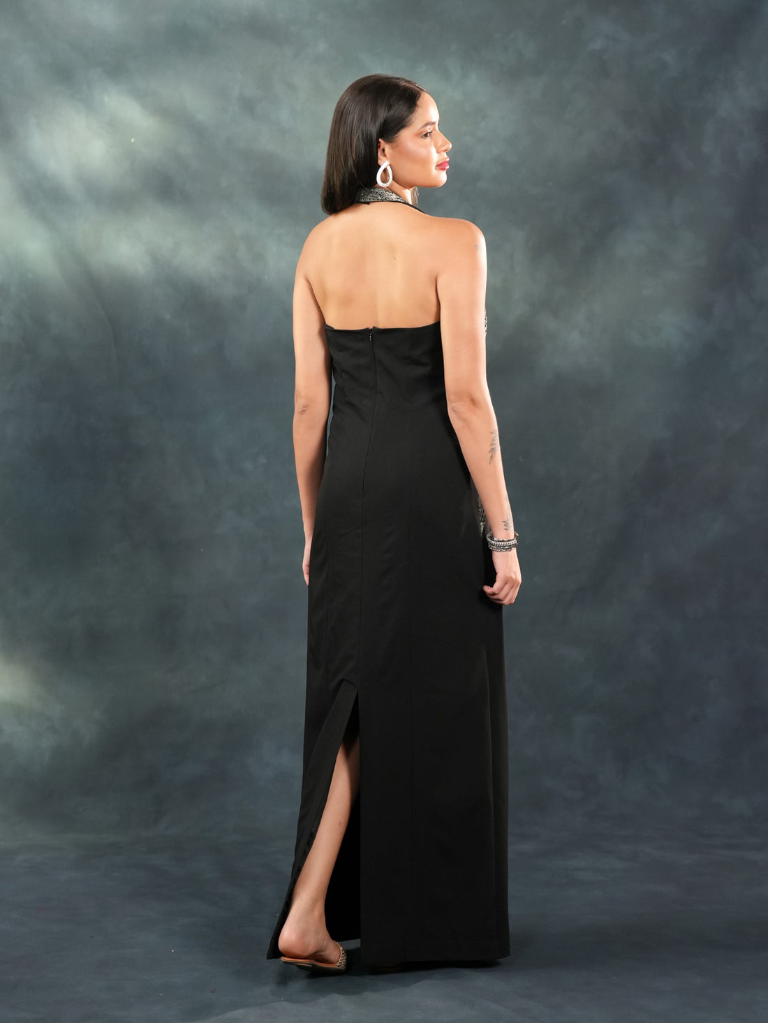 Midnight Drape Gown