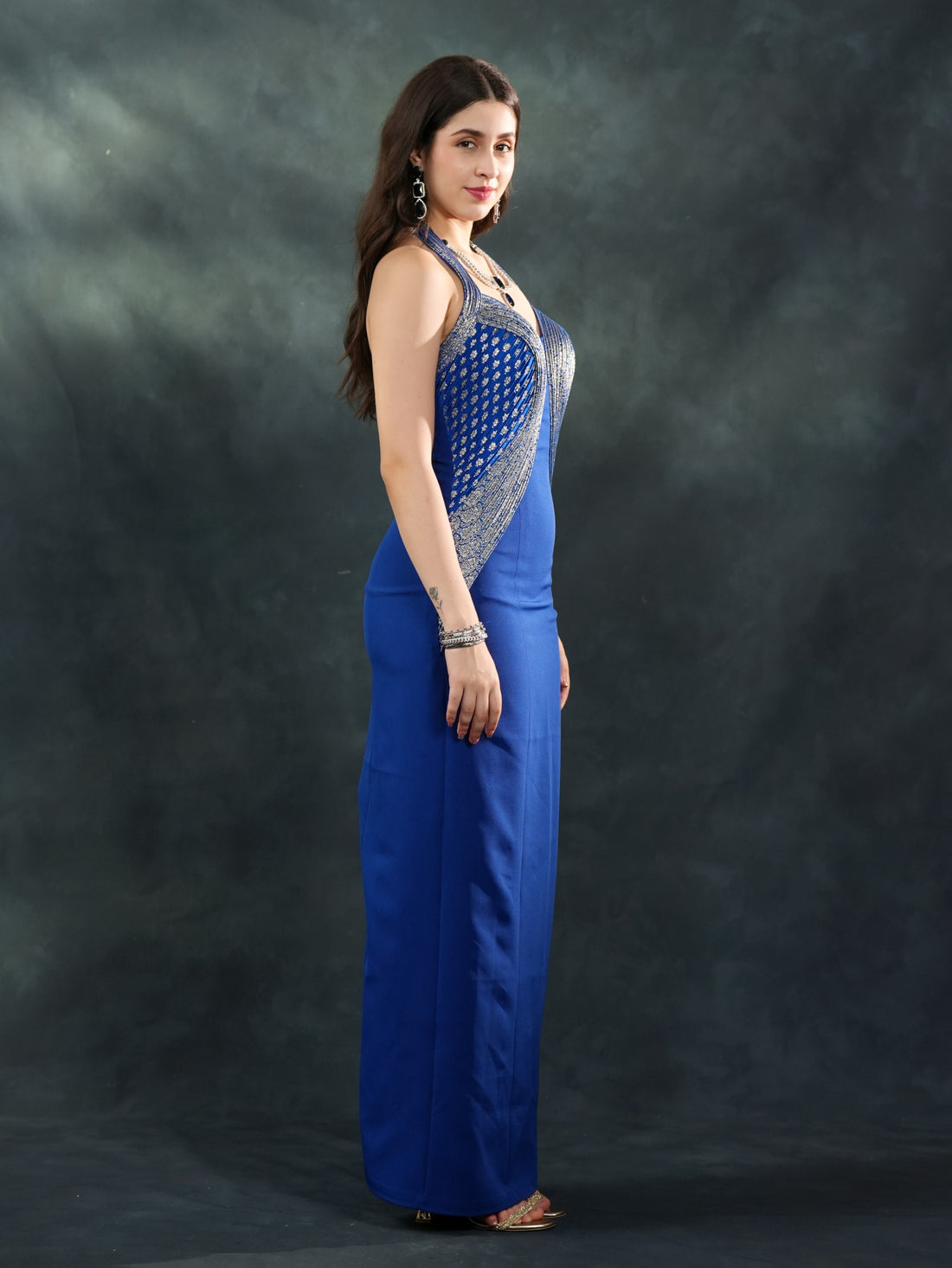 Midnight Drape Gown
