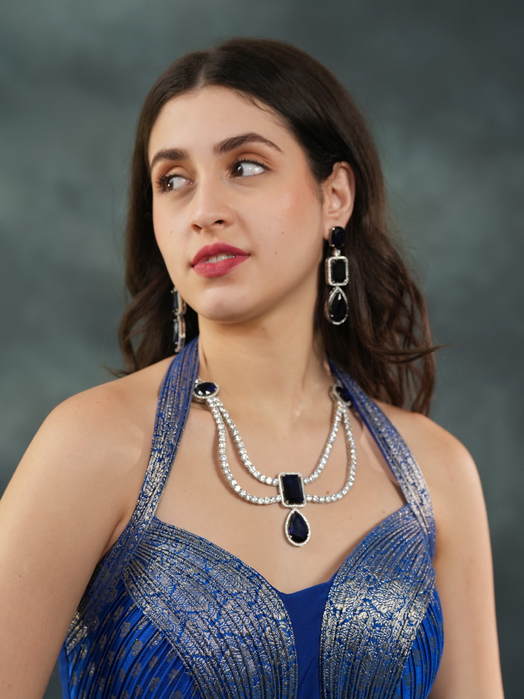 Midnight Drape Gown