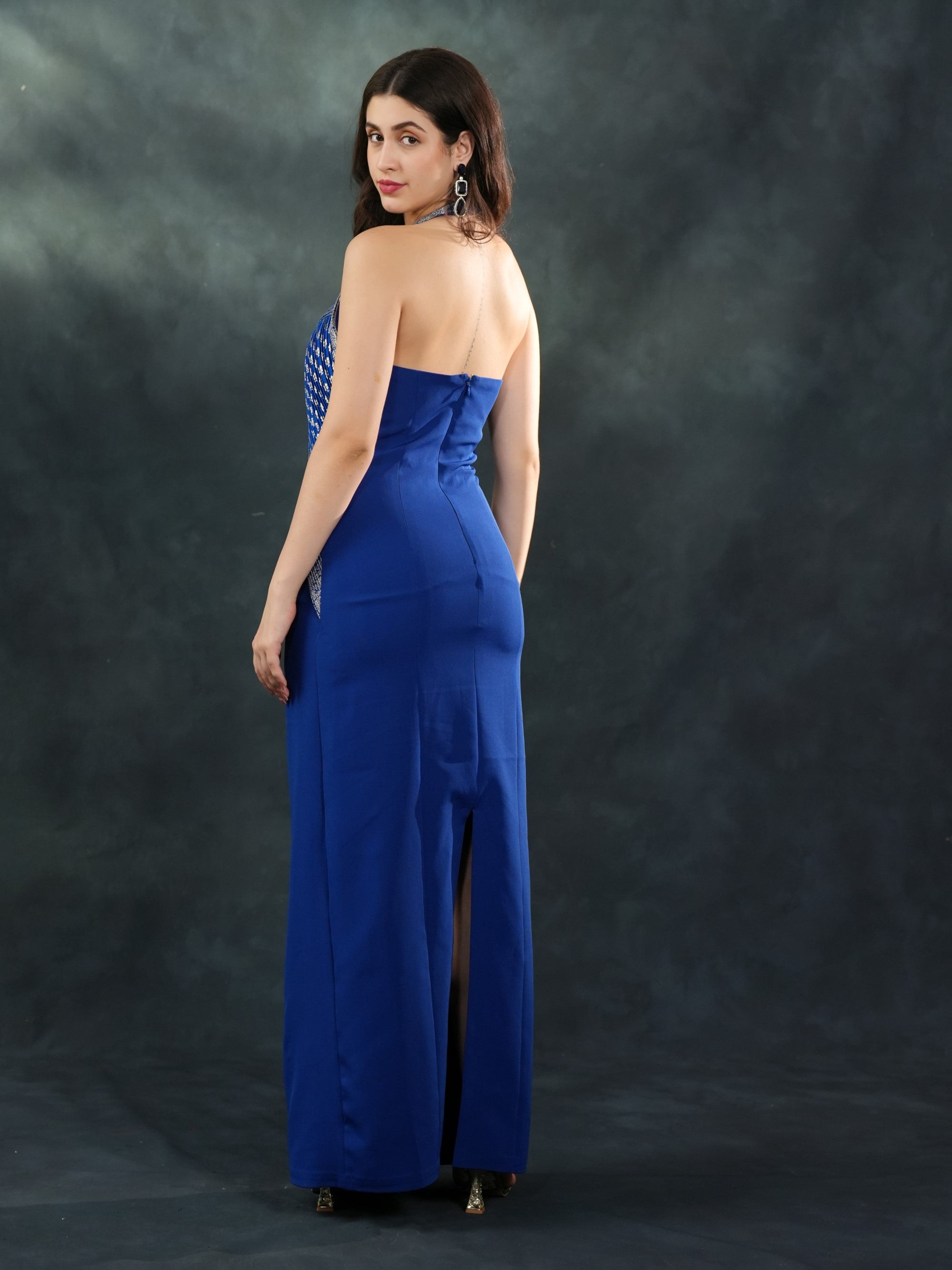 Midnight Drape Gown