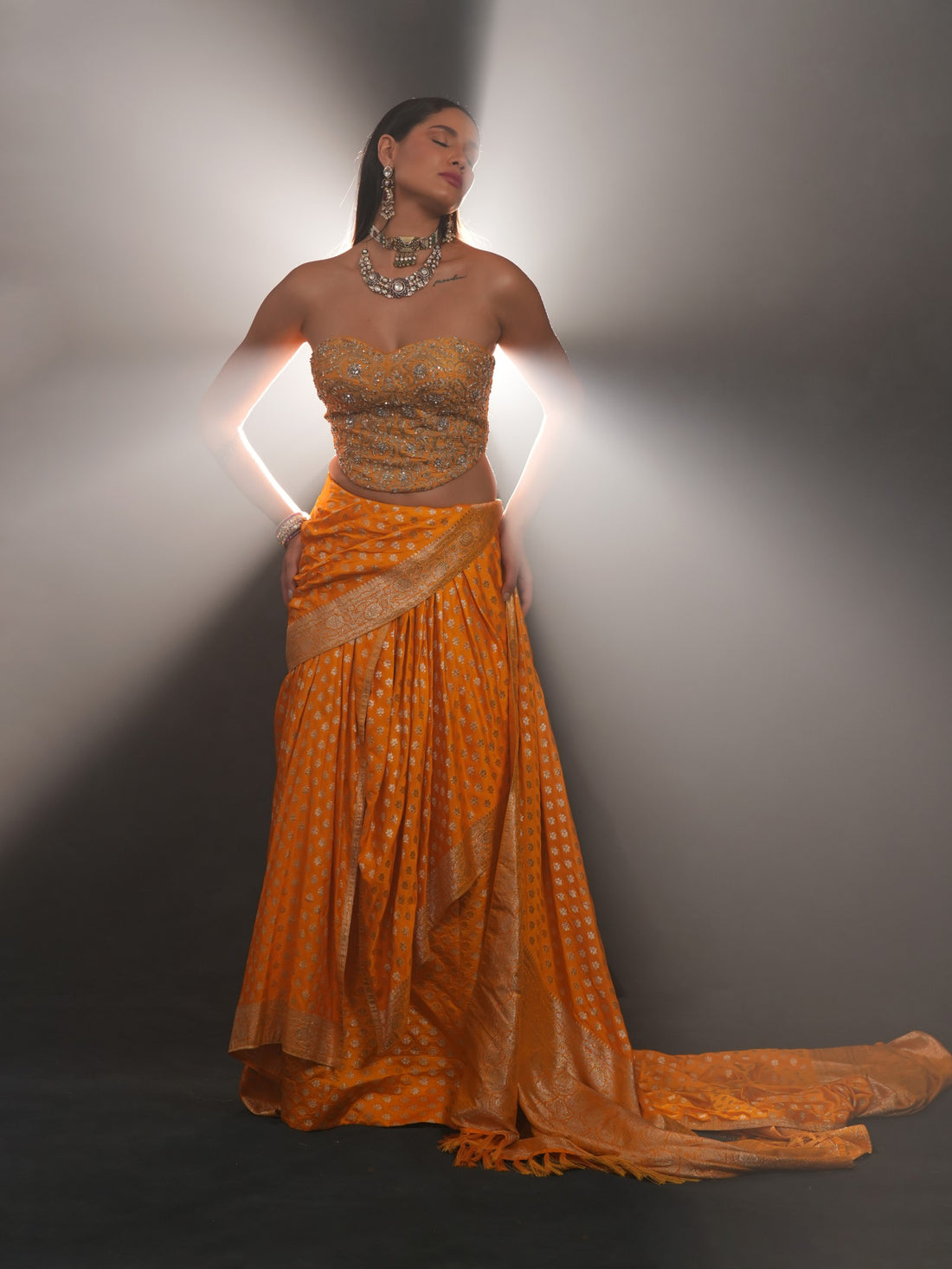 Sunlit Banarasi Drape