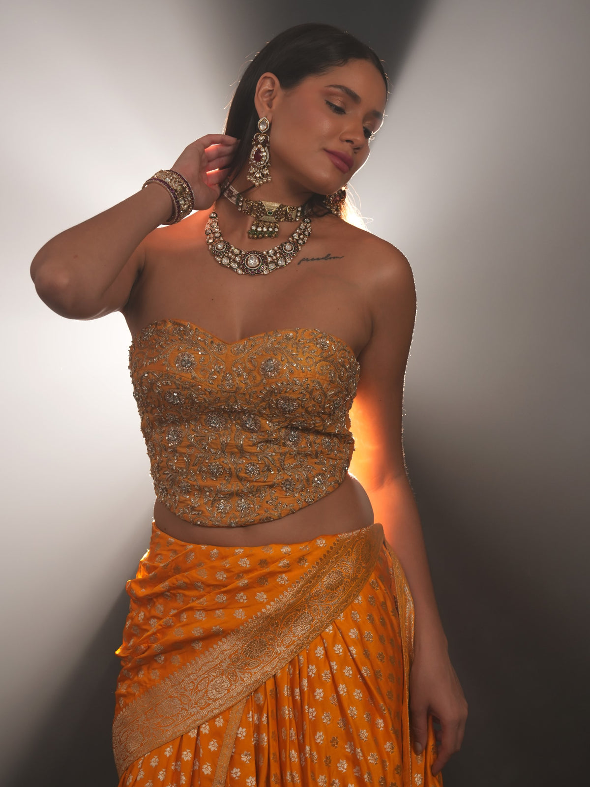 Sunlit Banarasi Drape