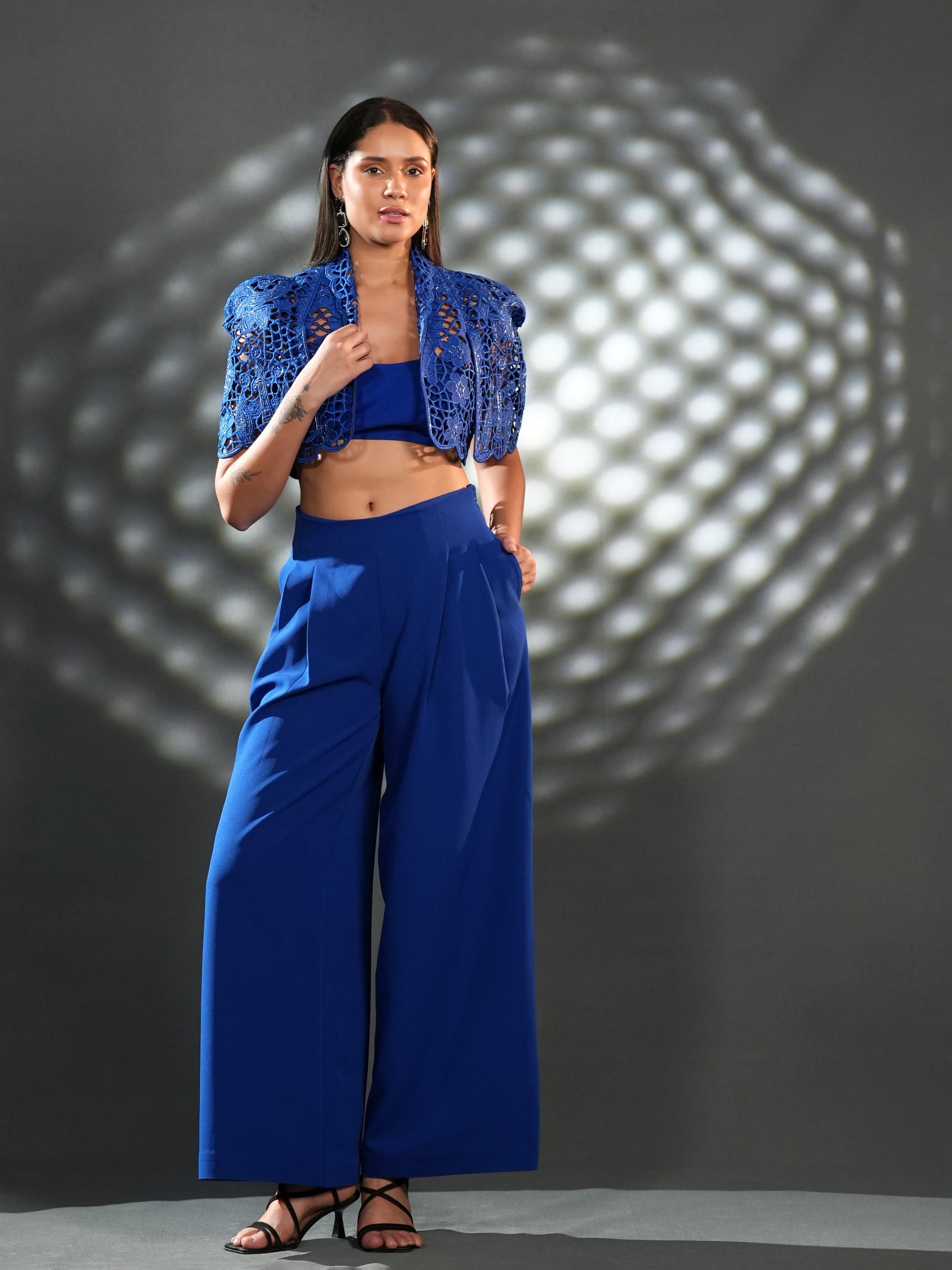 Cobalt Lace Co-Ord Set