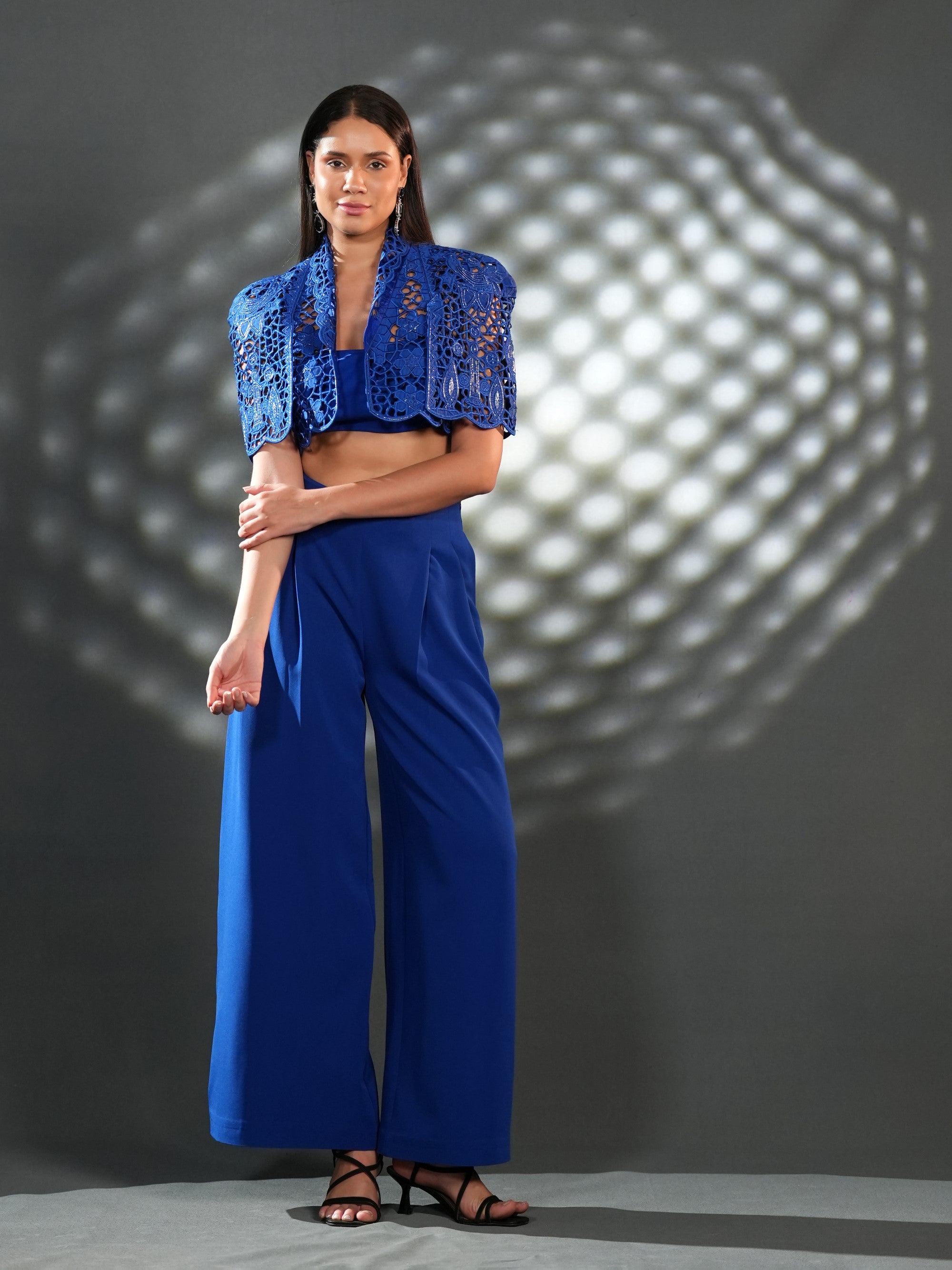 Cobalt Lace Co-Ord Set