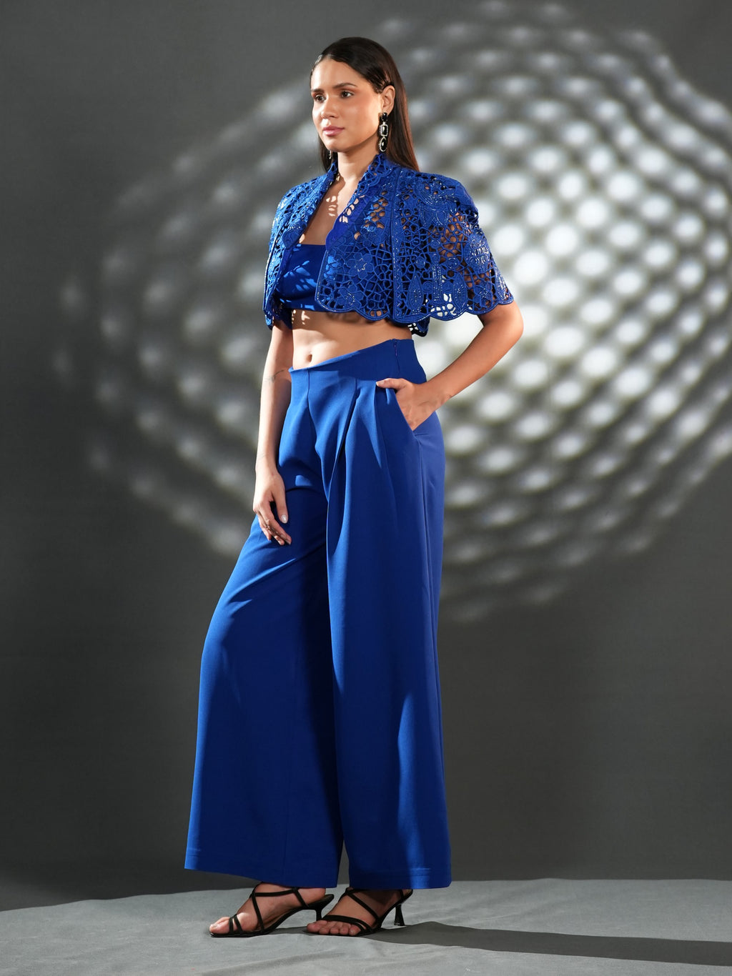 Cobalt Lace Co-Ord Set
