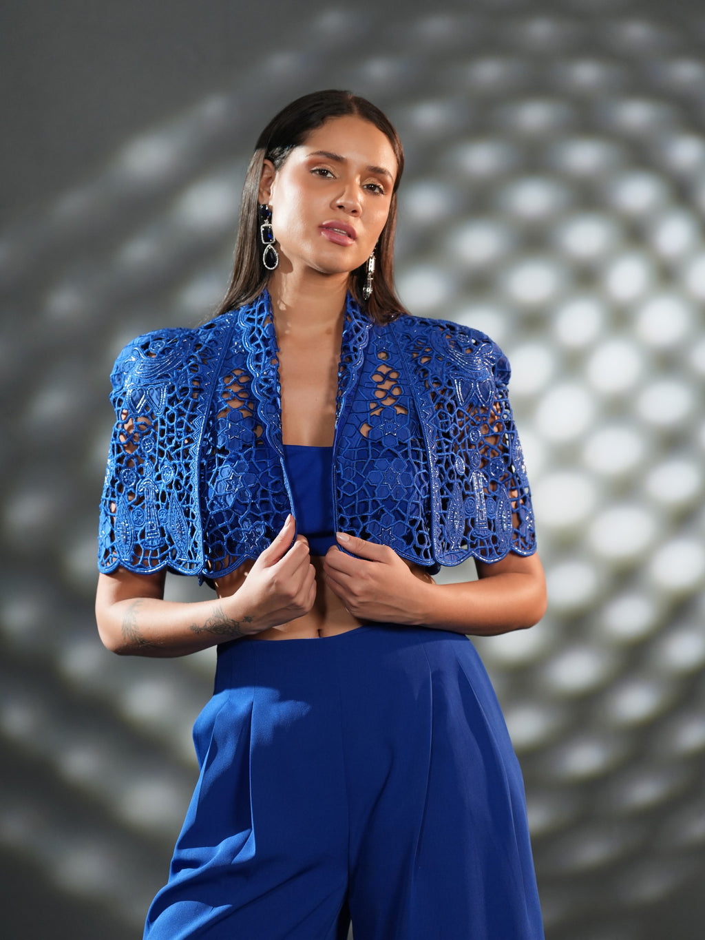 Cobalt Lace Co-Ord Set