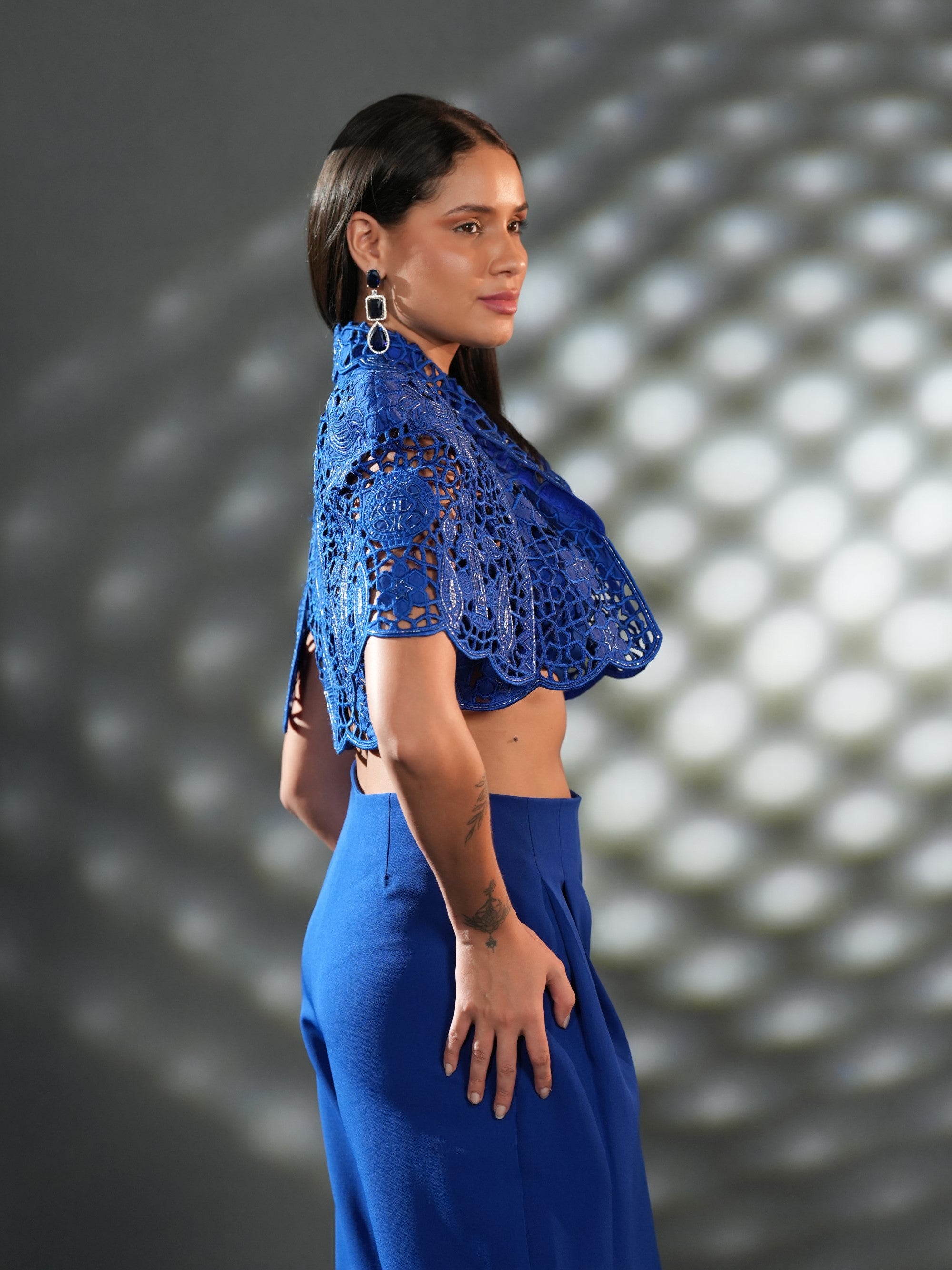 Cobalt Lace Co-Ord Set