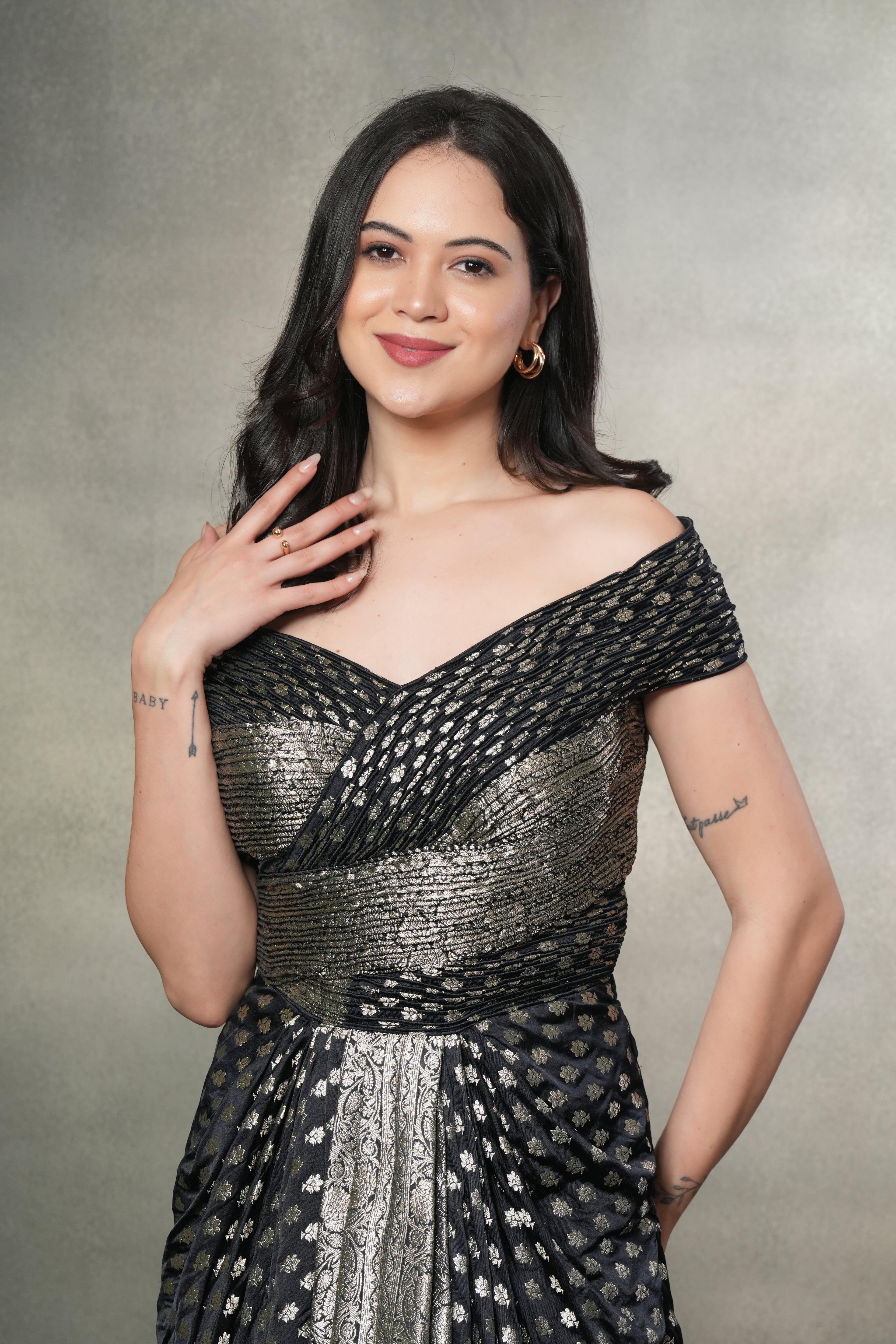 BLACK FUSION GOWN