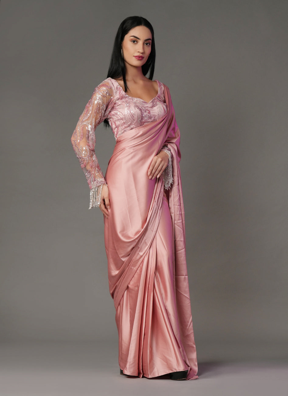 Noor blush drape