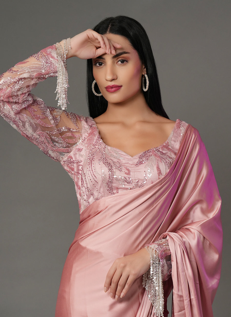 Noor blush drape