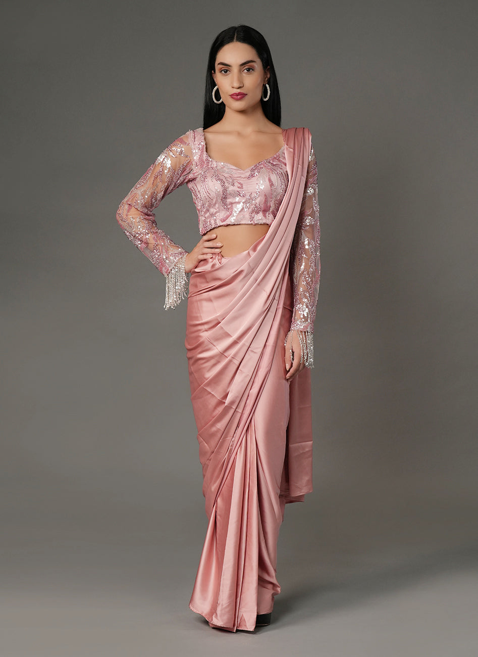 Noor blush drape