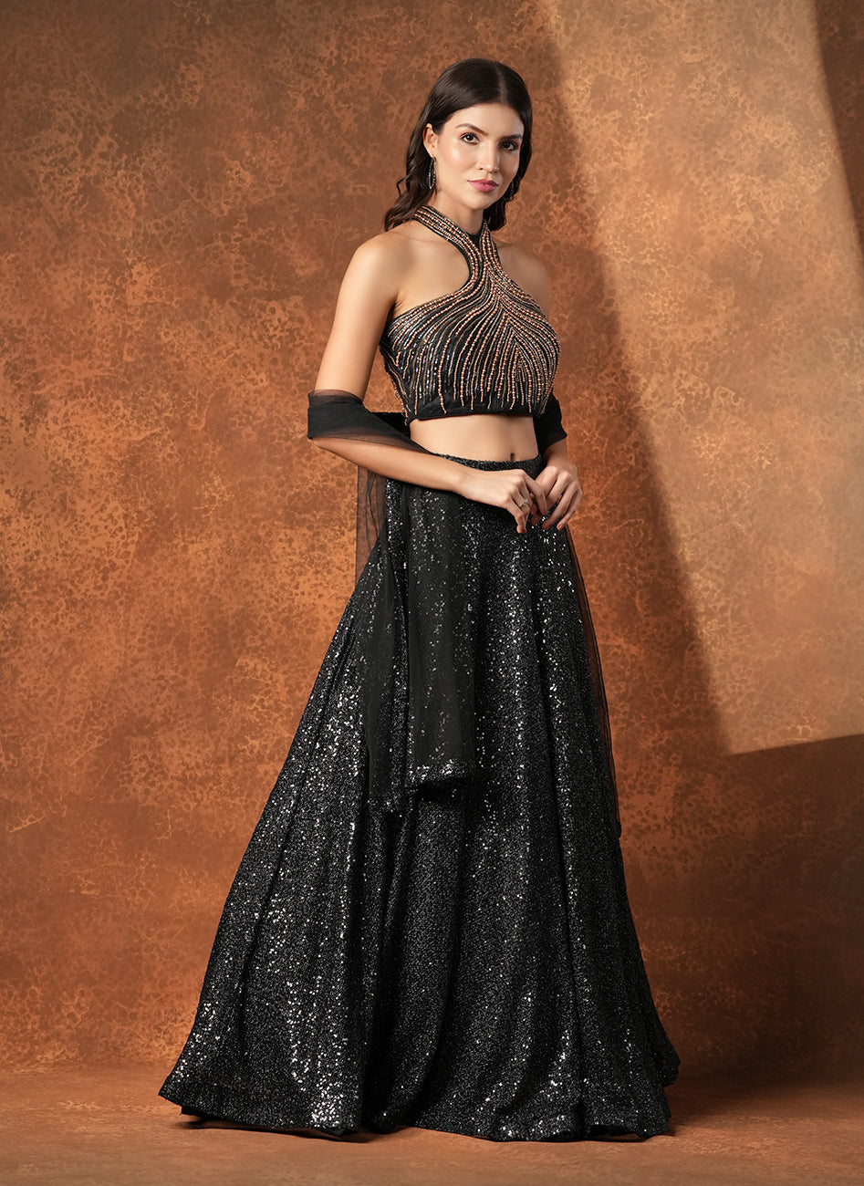 Starry night lehenga