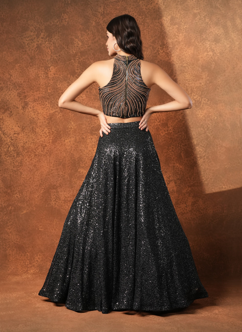 Starry night lehenga