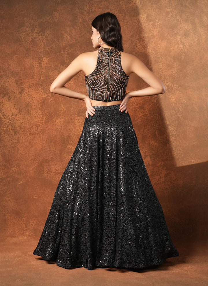 Starry night lehenga