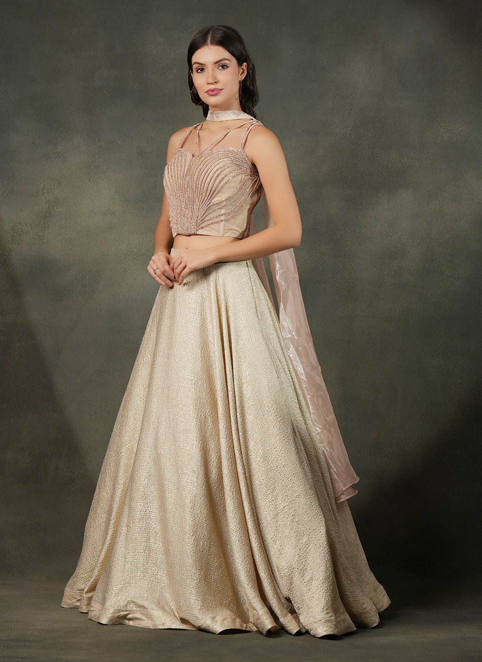 Champagne Gold Lehenga