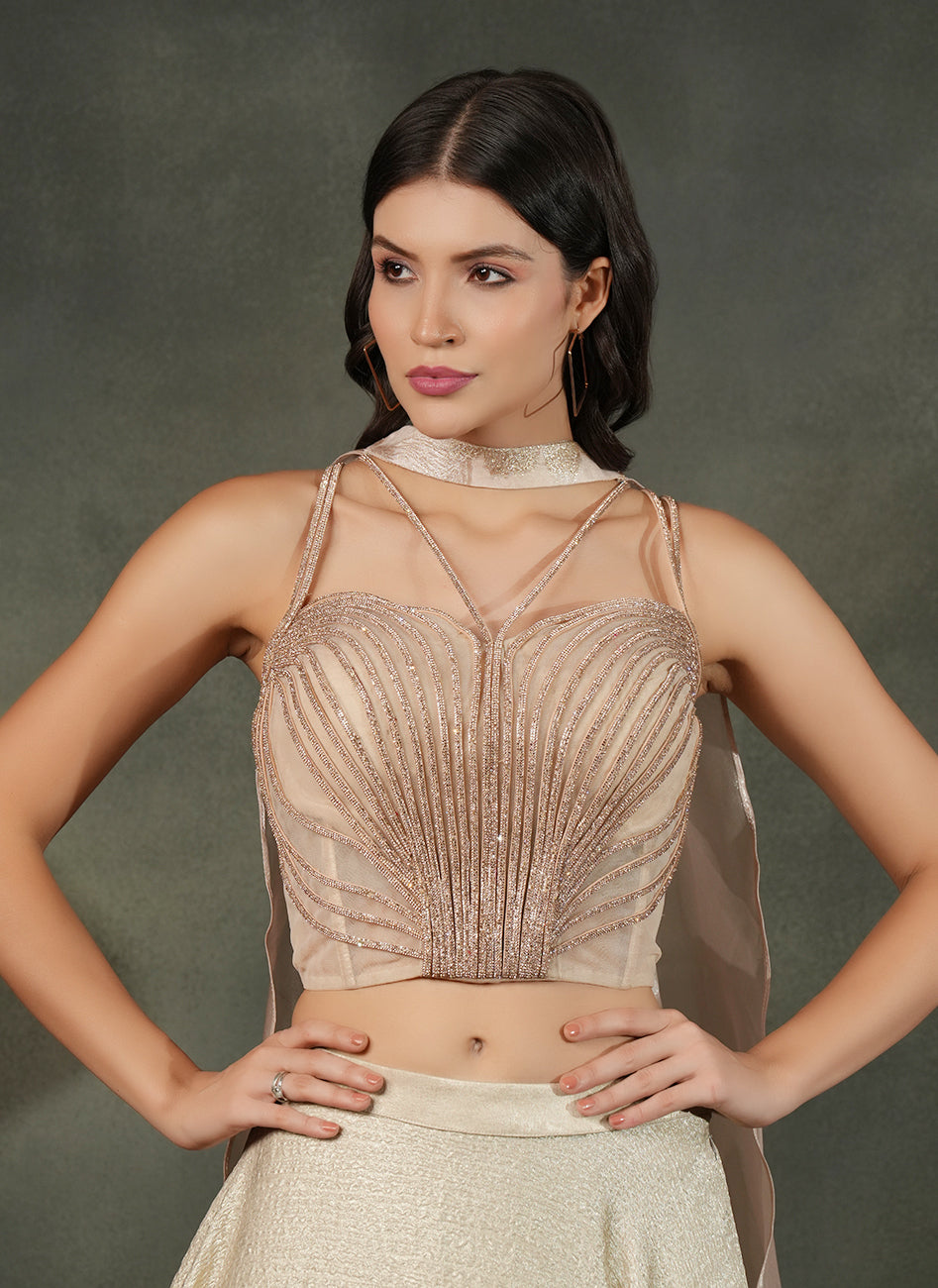 Champagne Gold Lehenga