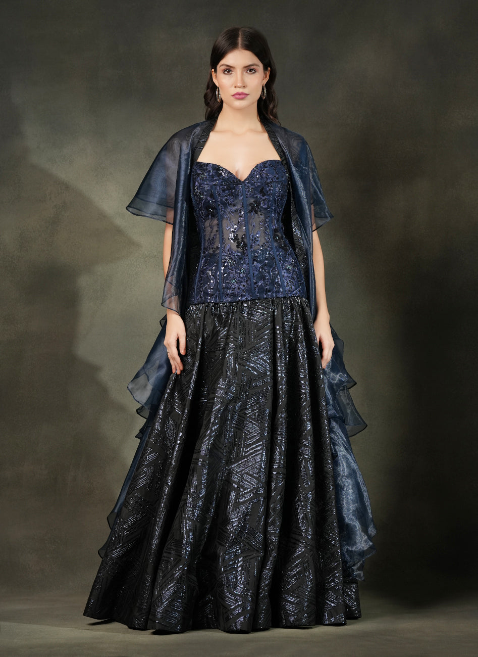 Midnight Symphony Gown