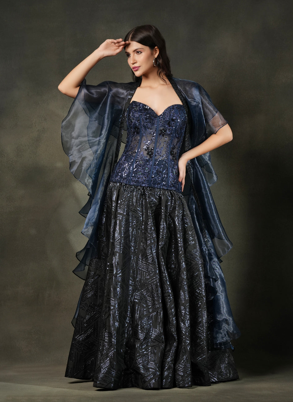 Midnight Symphony Gown
