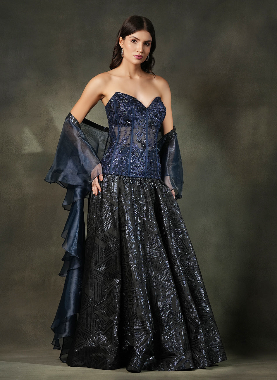 Midnight Symphony Gown