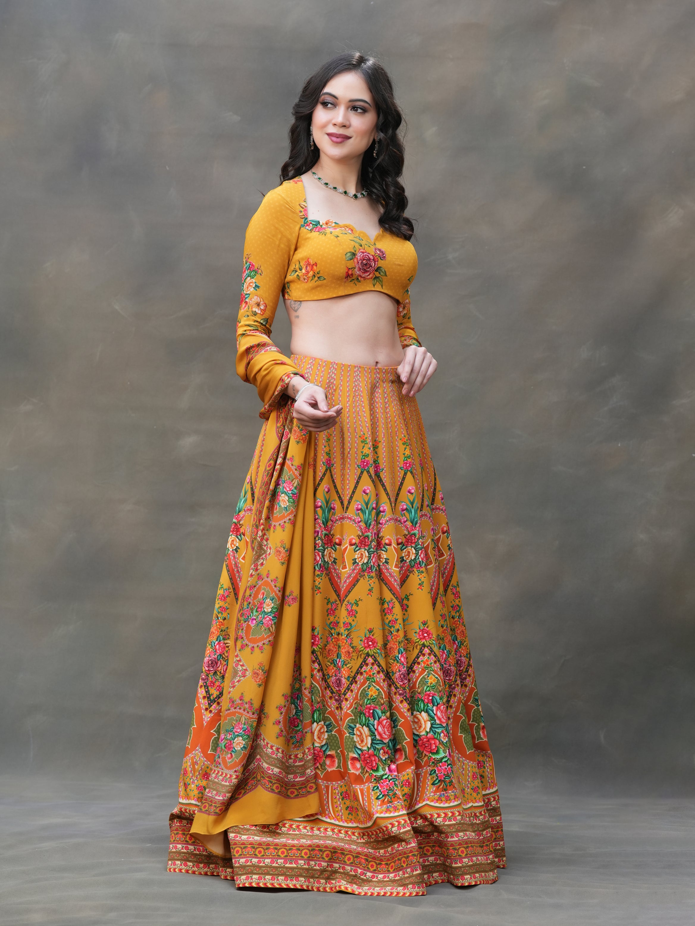 MEHER FLORAL LEHENGA