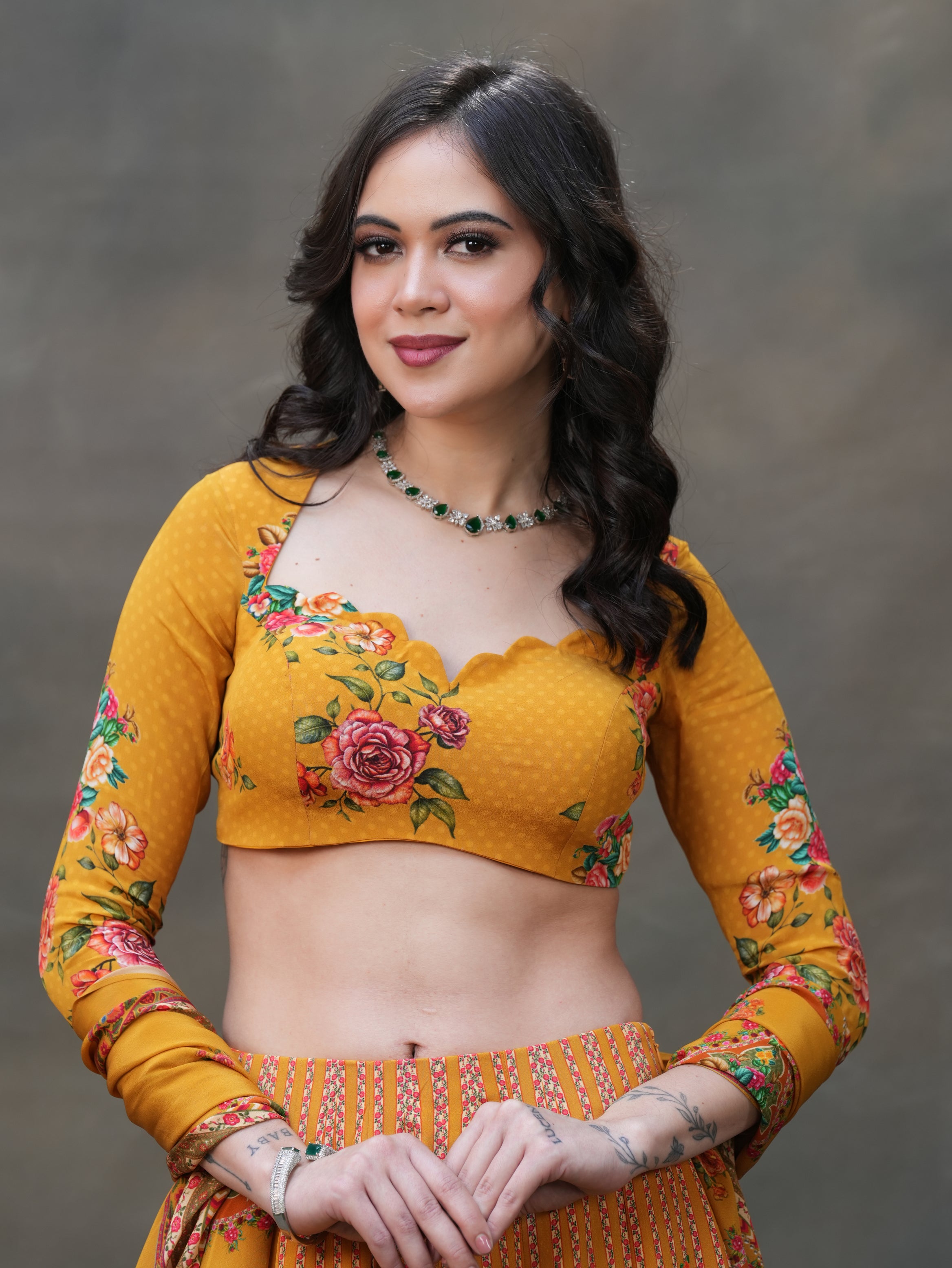 MEHER FLORAL LEHENGA