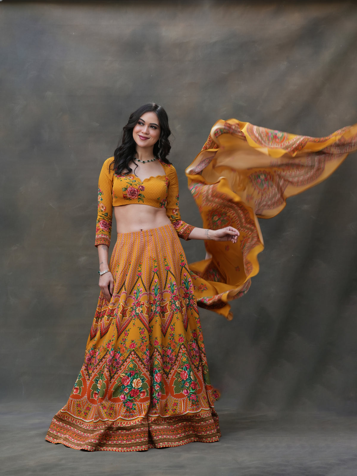 MEHER FLORAL LEHENGA