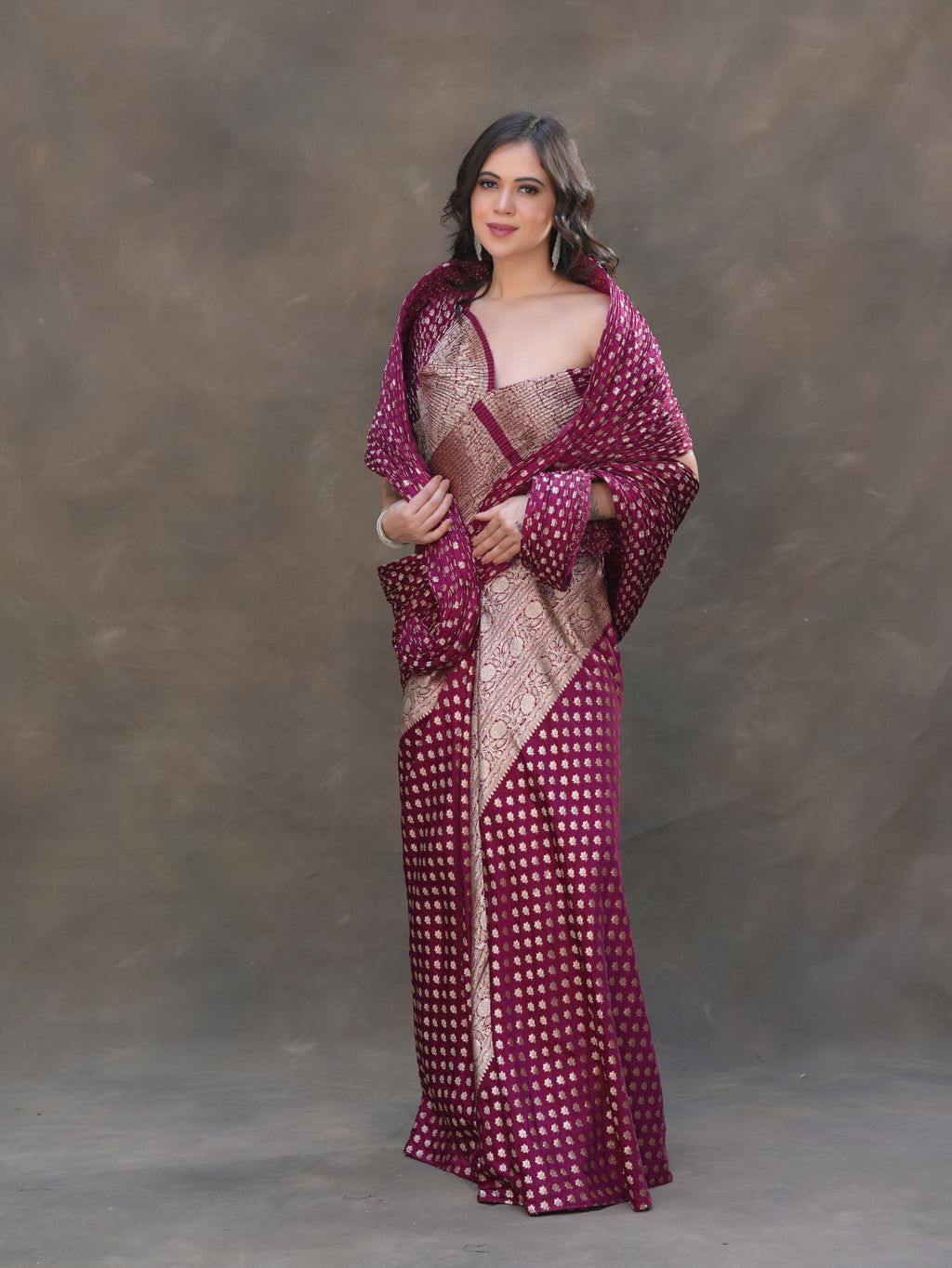 ROYAL DRAPED HERITAGE GOWN