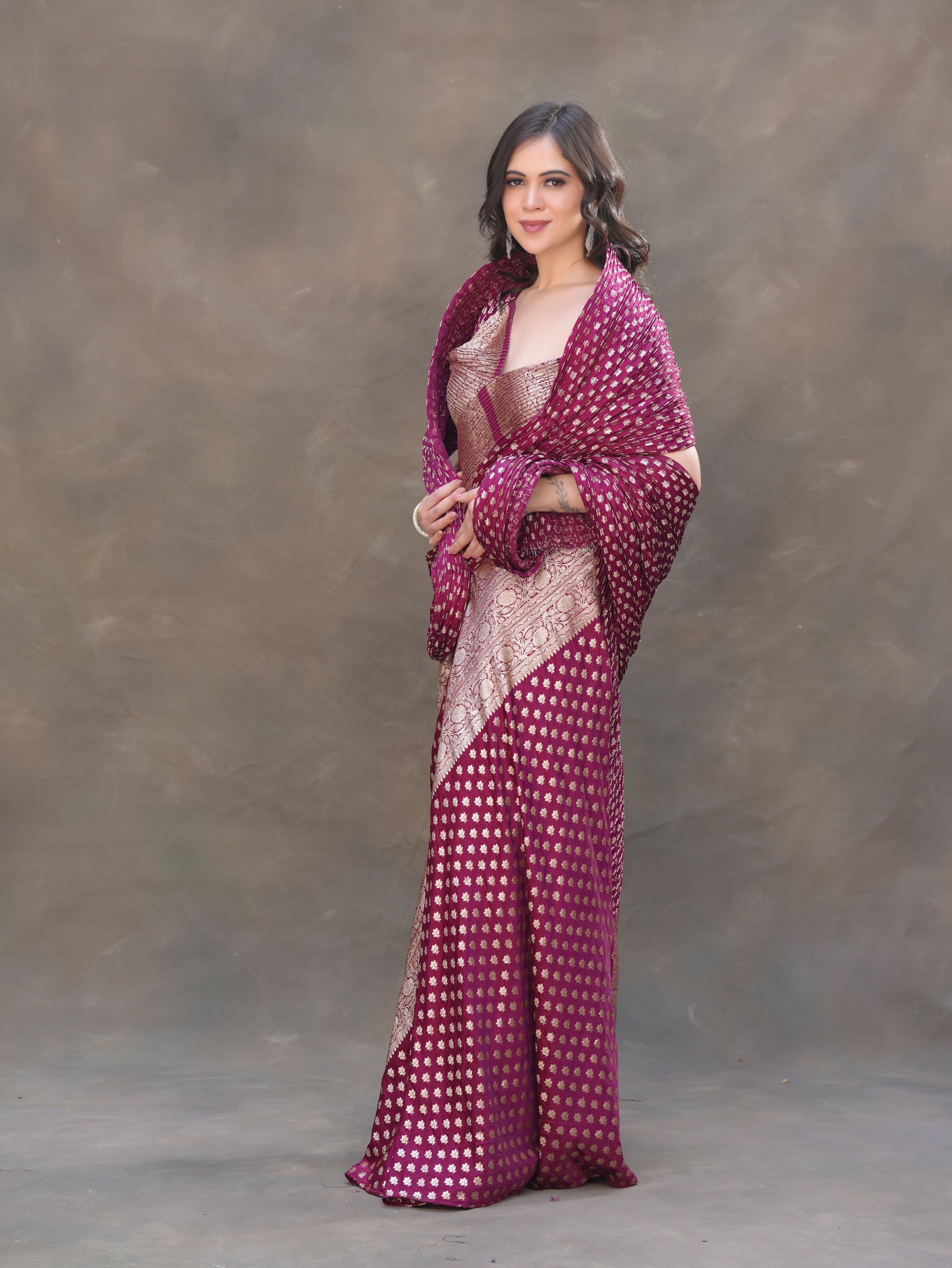 ROYAL DRAPED HERITAGE GOWN
