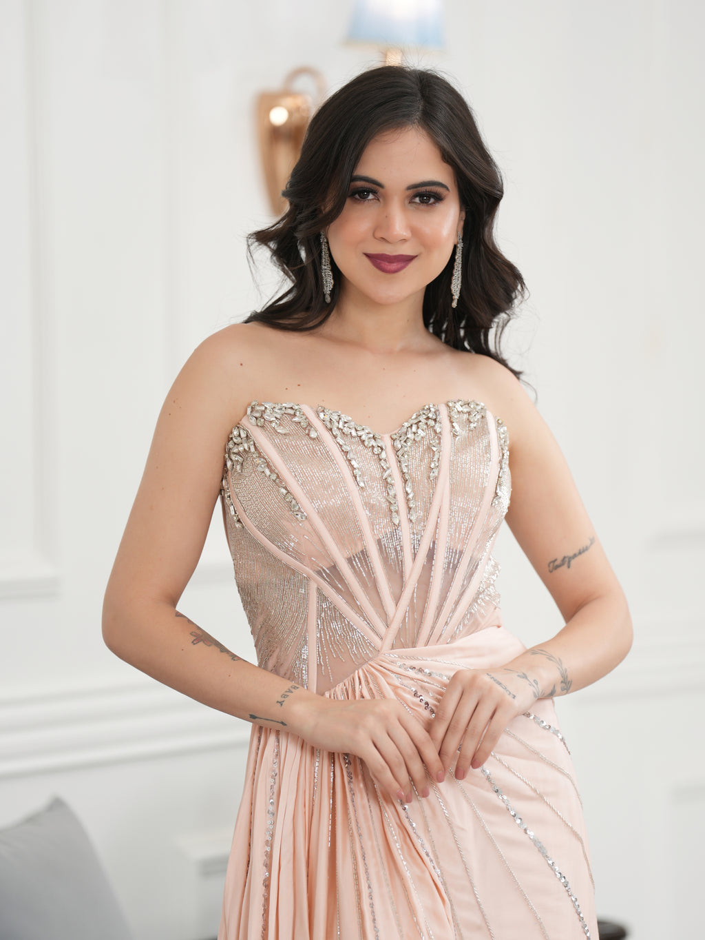 VELOURA BLUSH DRAPE