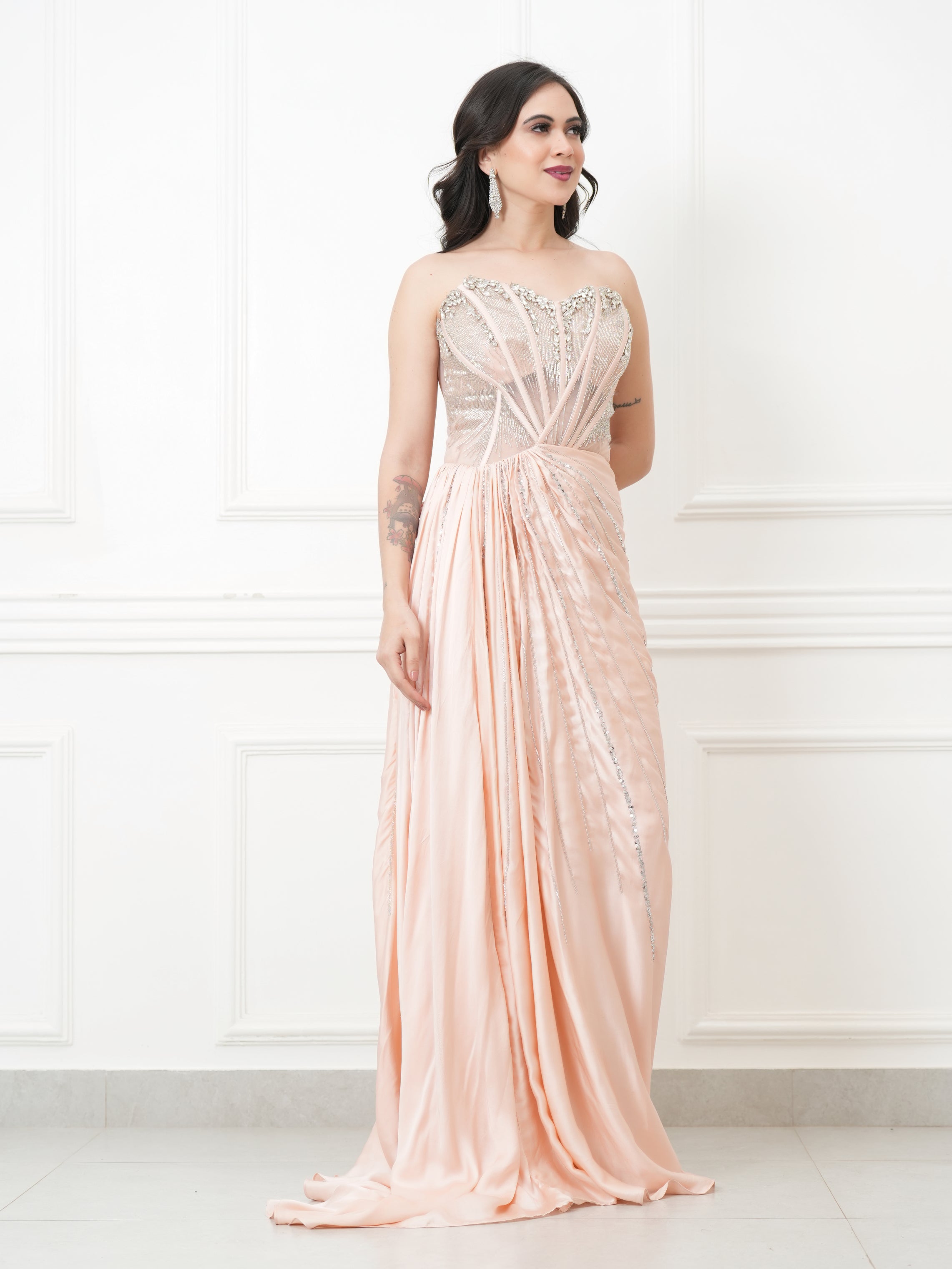 VELOURA BLUSH DRAPE