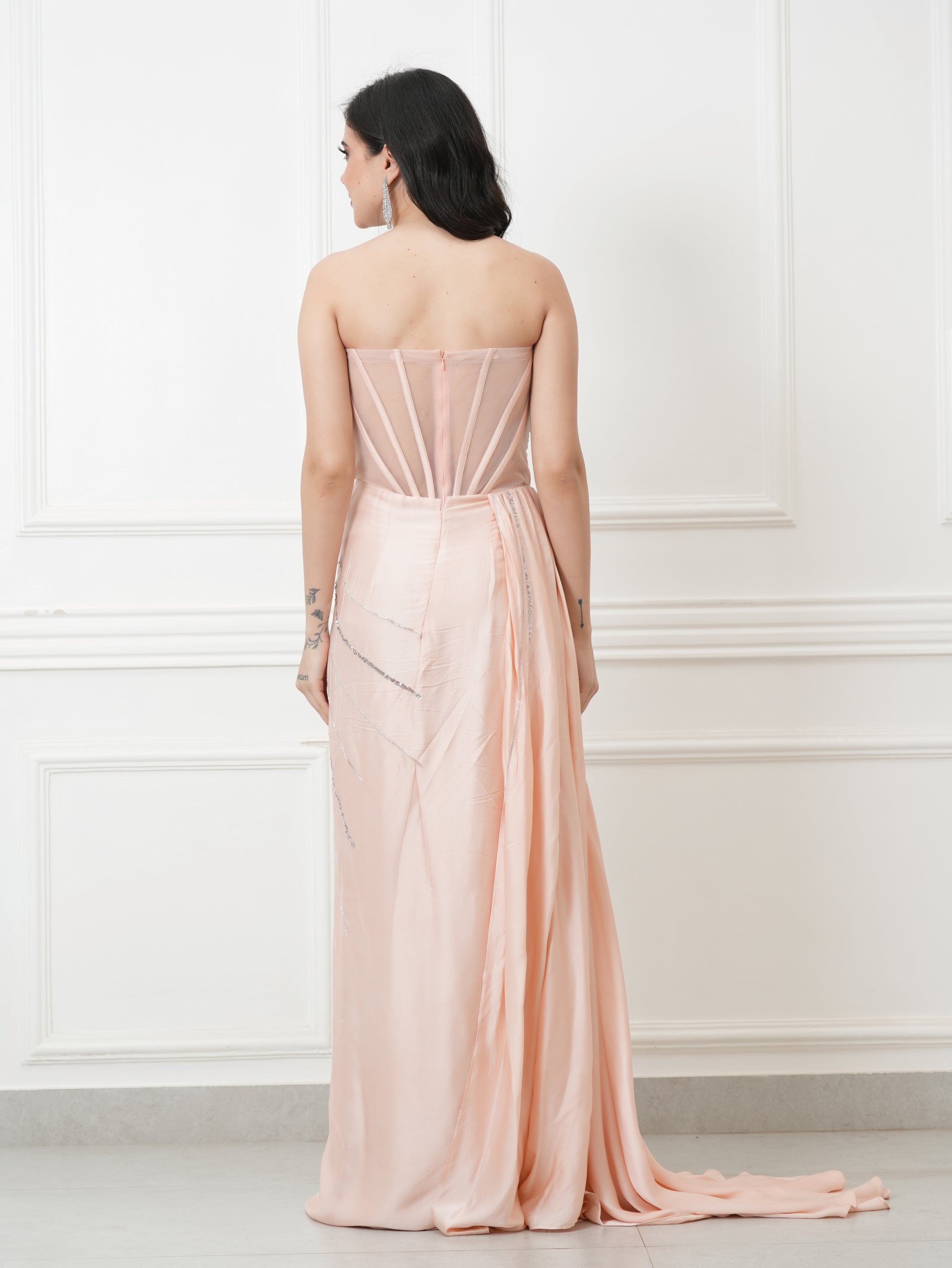 VELOURA BLUSH DRAPE