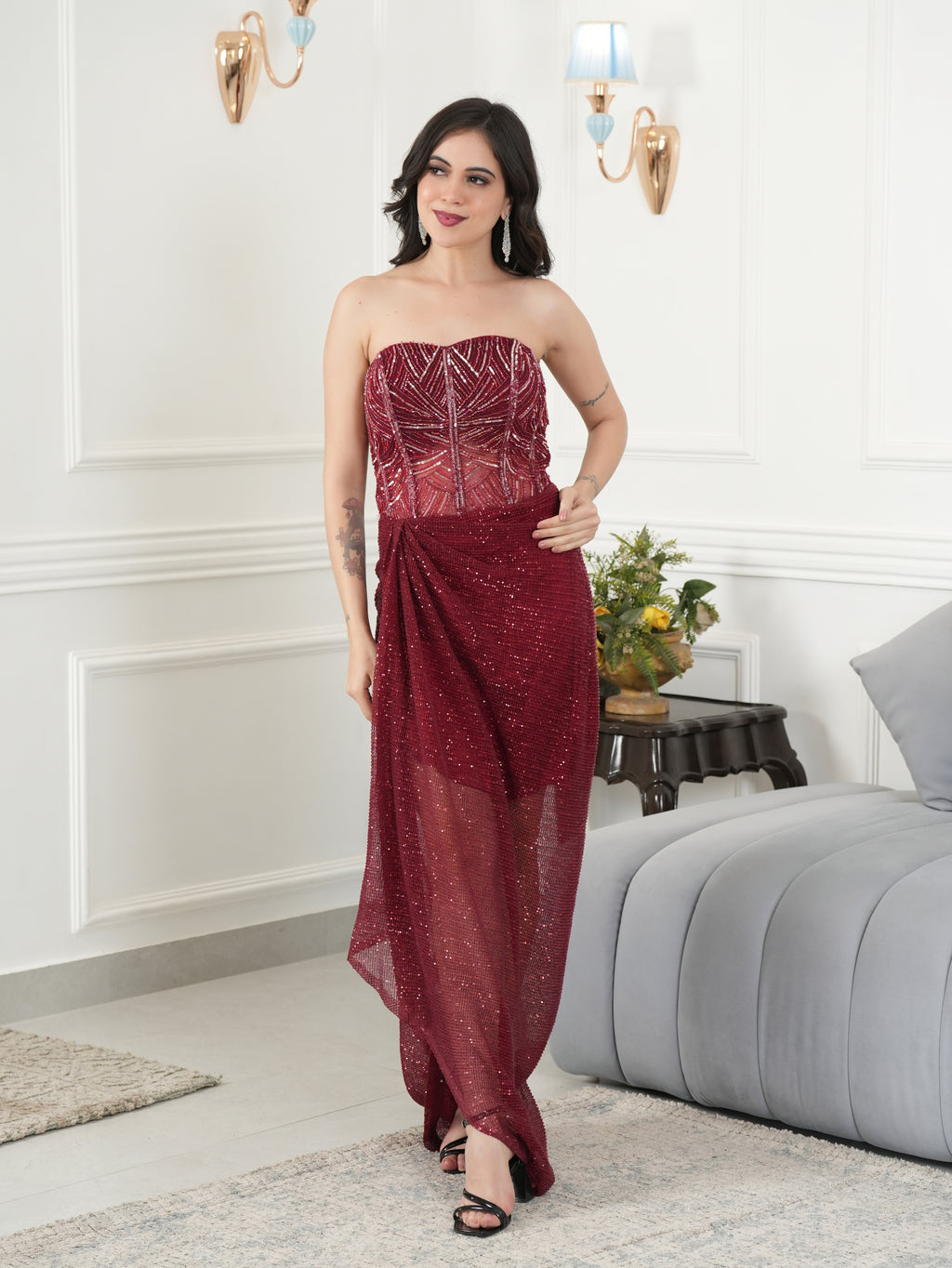 Scarlet ruby gown