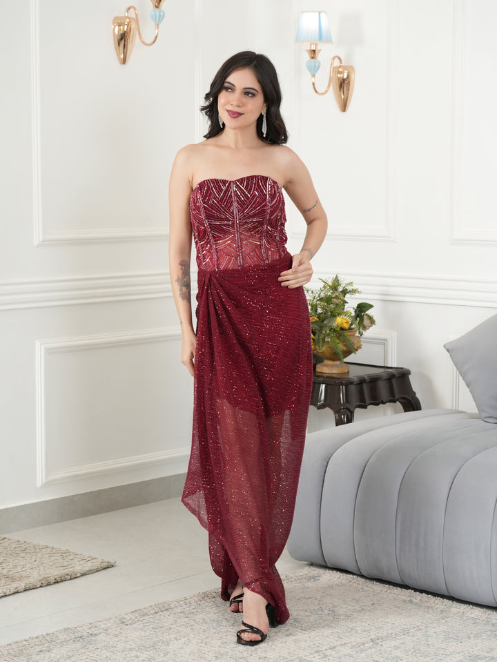 Scarlet ruby gown