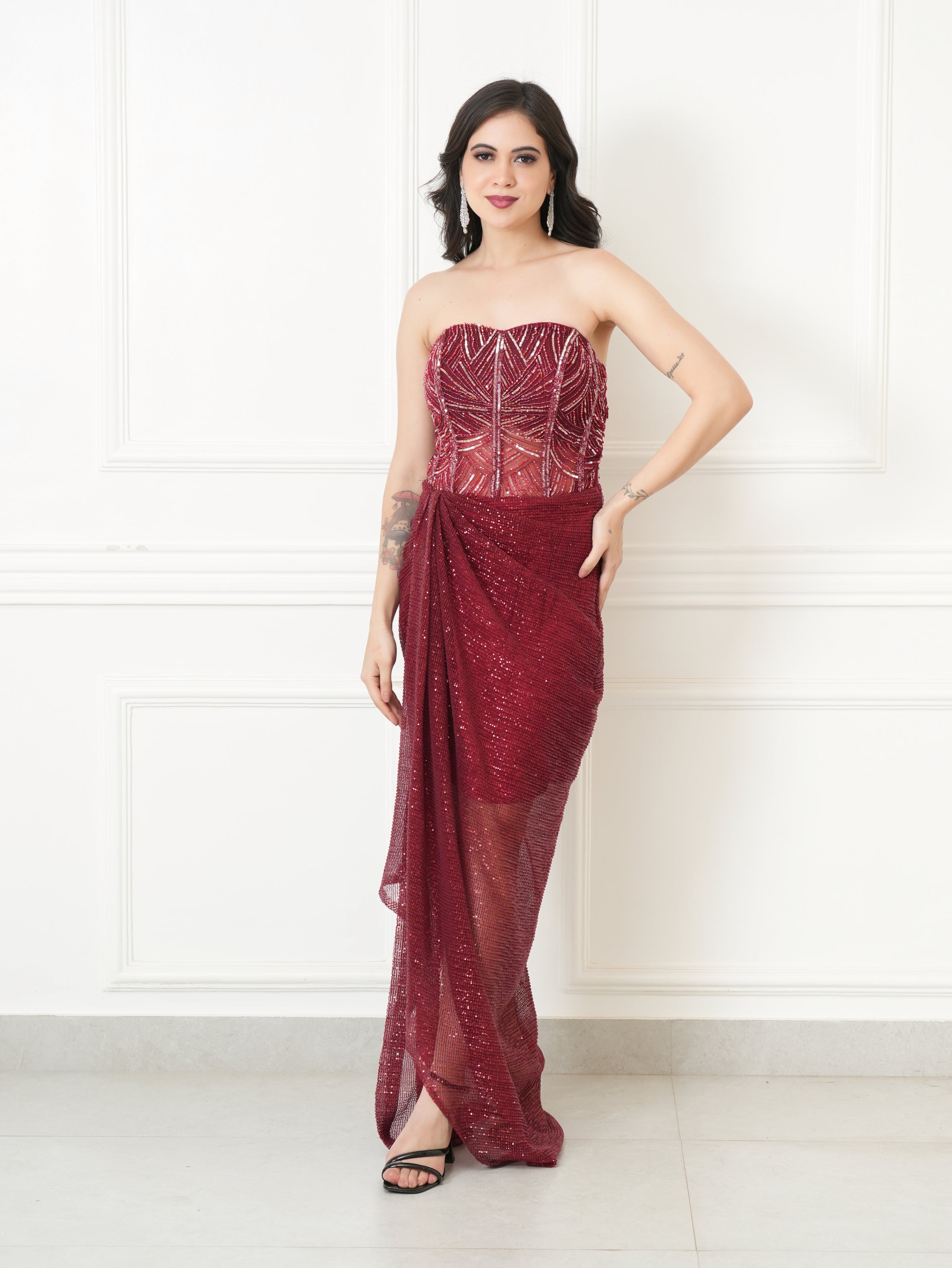 Scarlet ruby gown