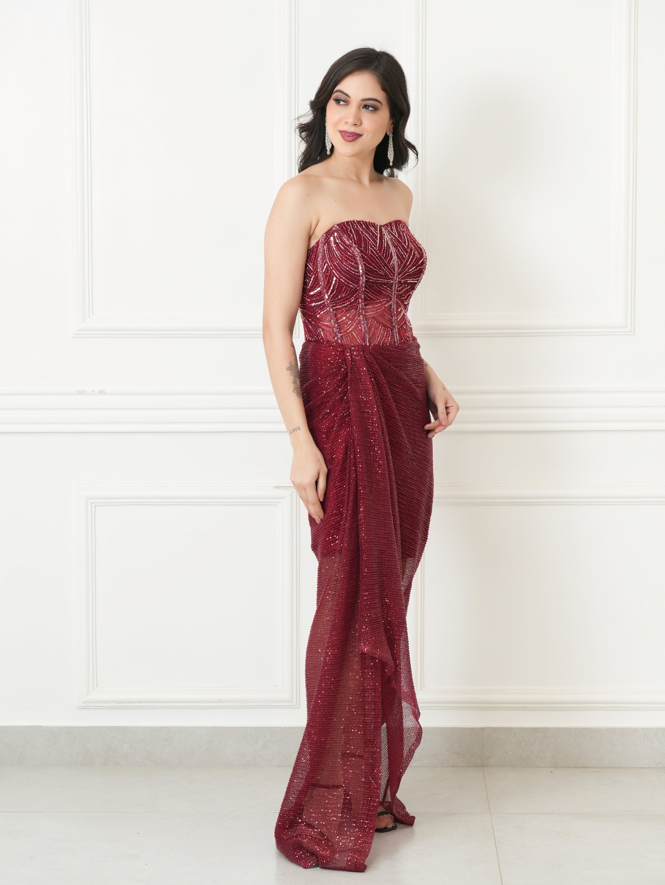 Scarlet ruby gown