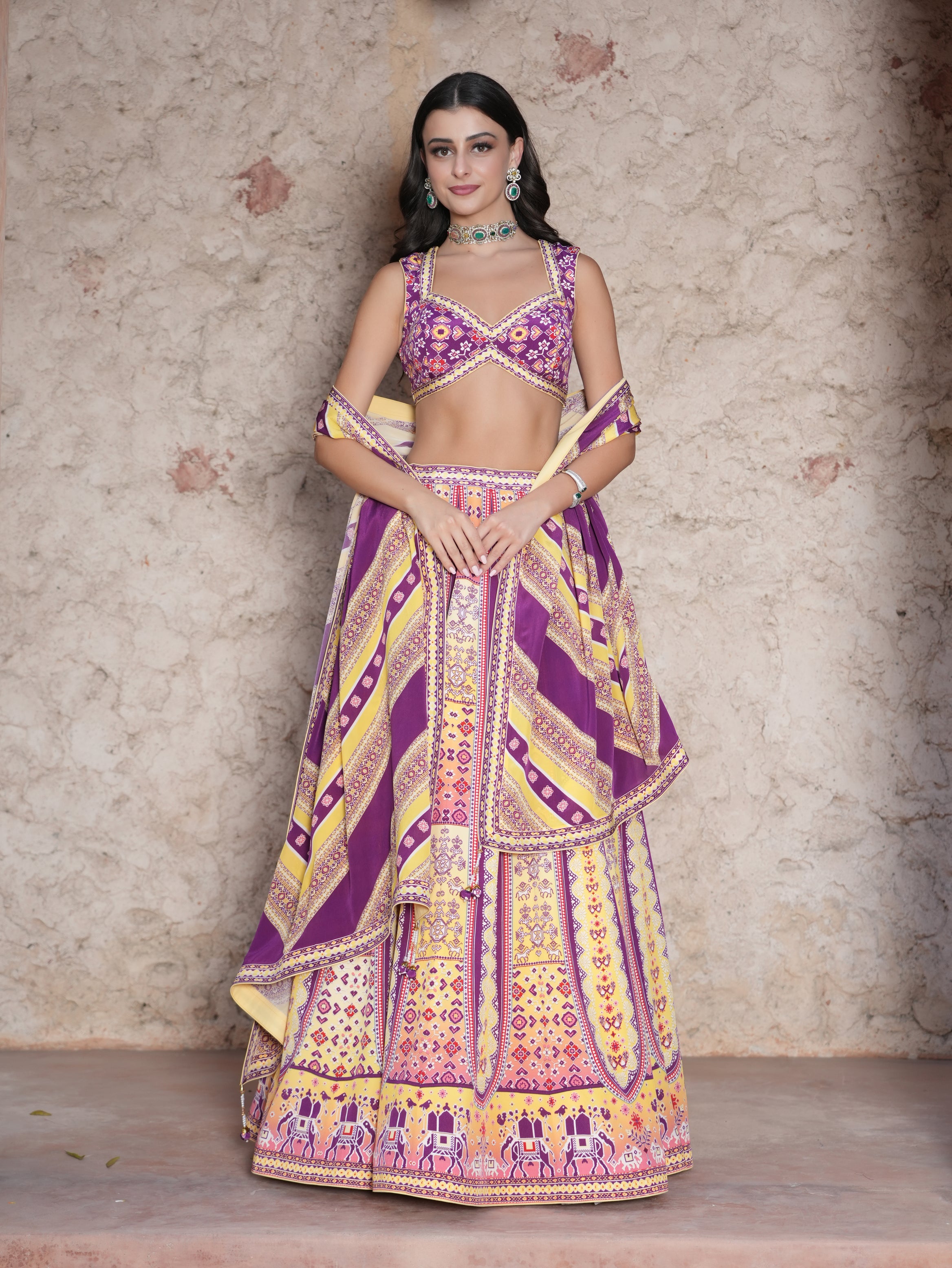 Royal Rajasthani Heritage Lehenga Set