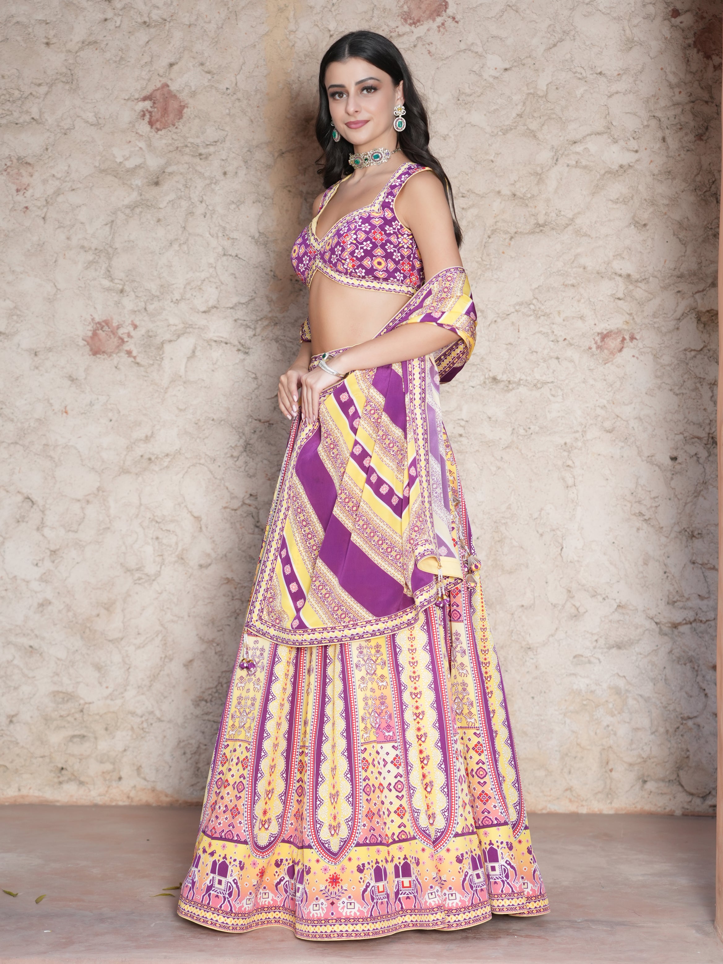 Royal Rajasthani Heritage Lehenga Set