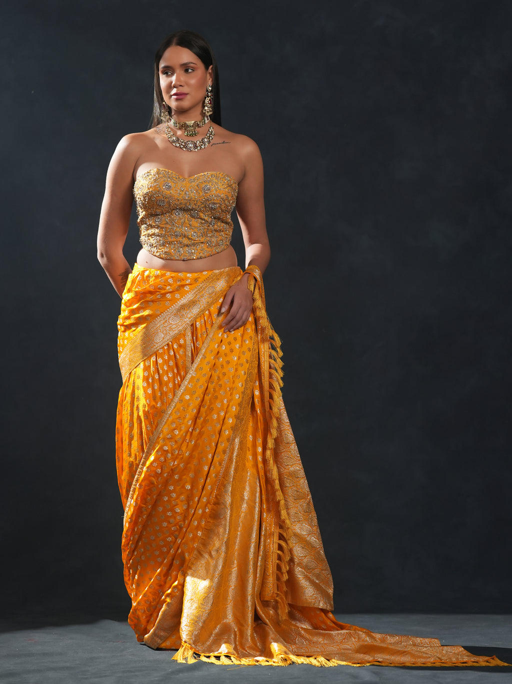 Sunlit Banarasi Drape