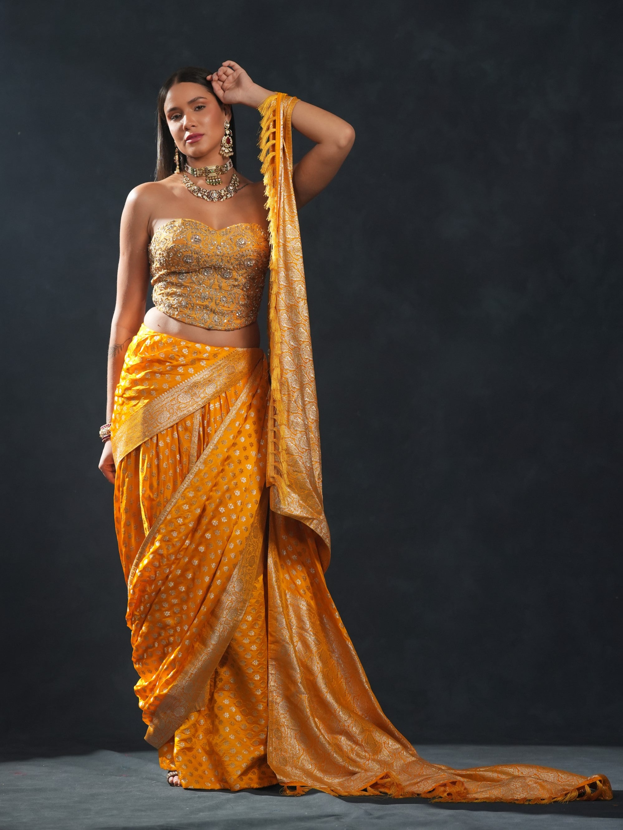 Sunlit Banarasi Drape