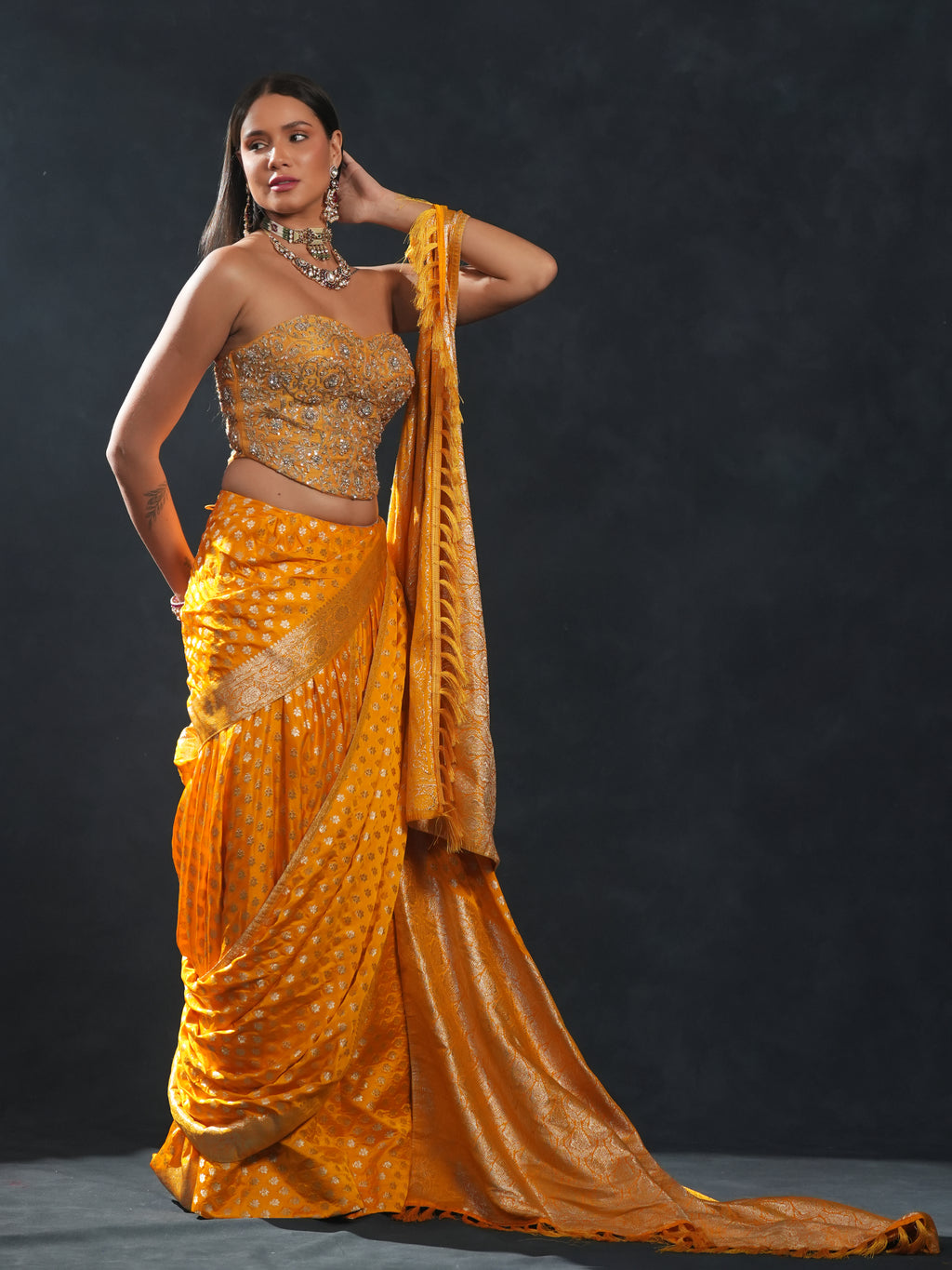 Sunlit Banarasi Drape
