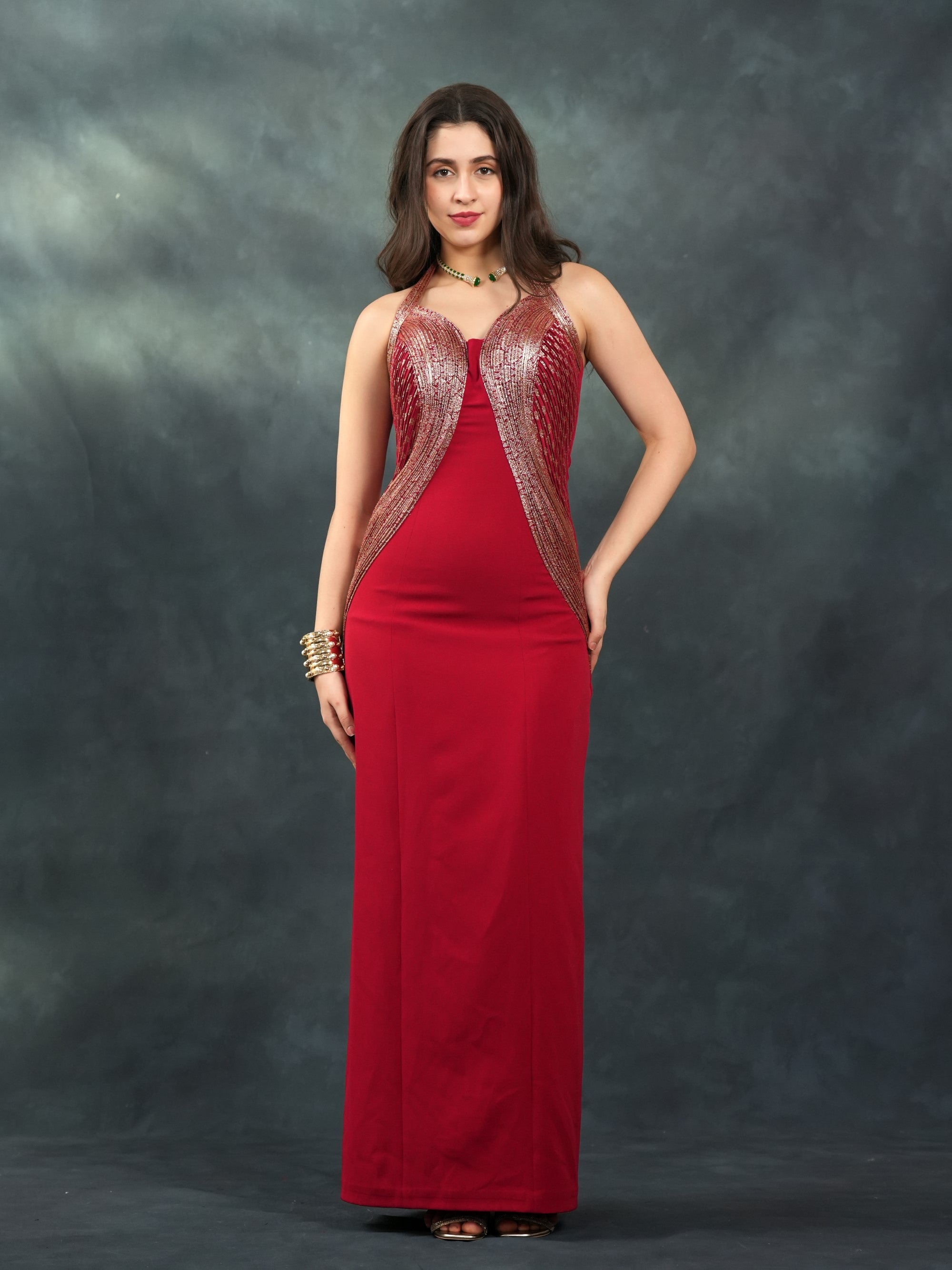 Midnight Drape Gown