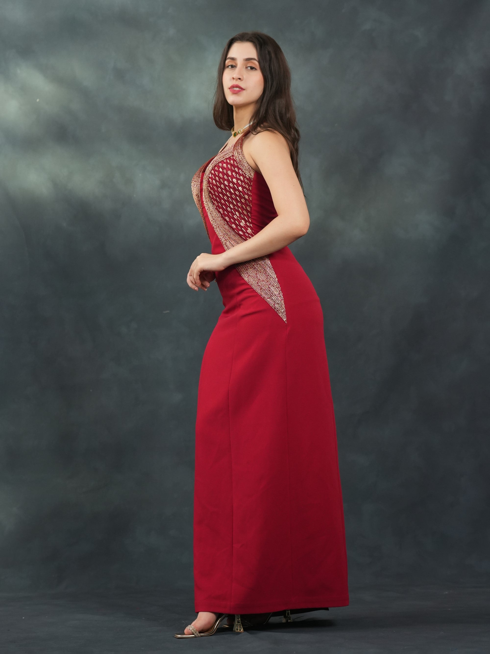 Midnight Drape Gown
