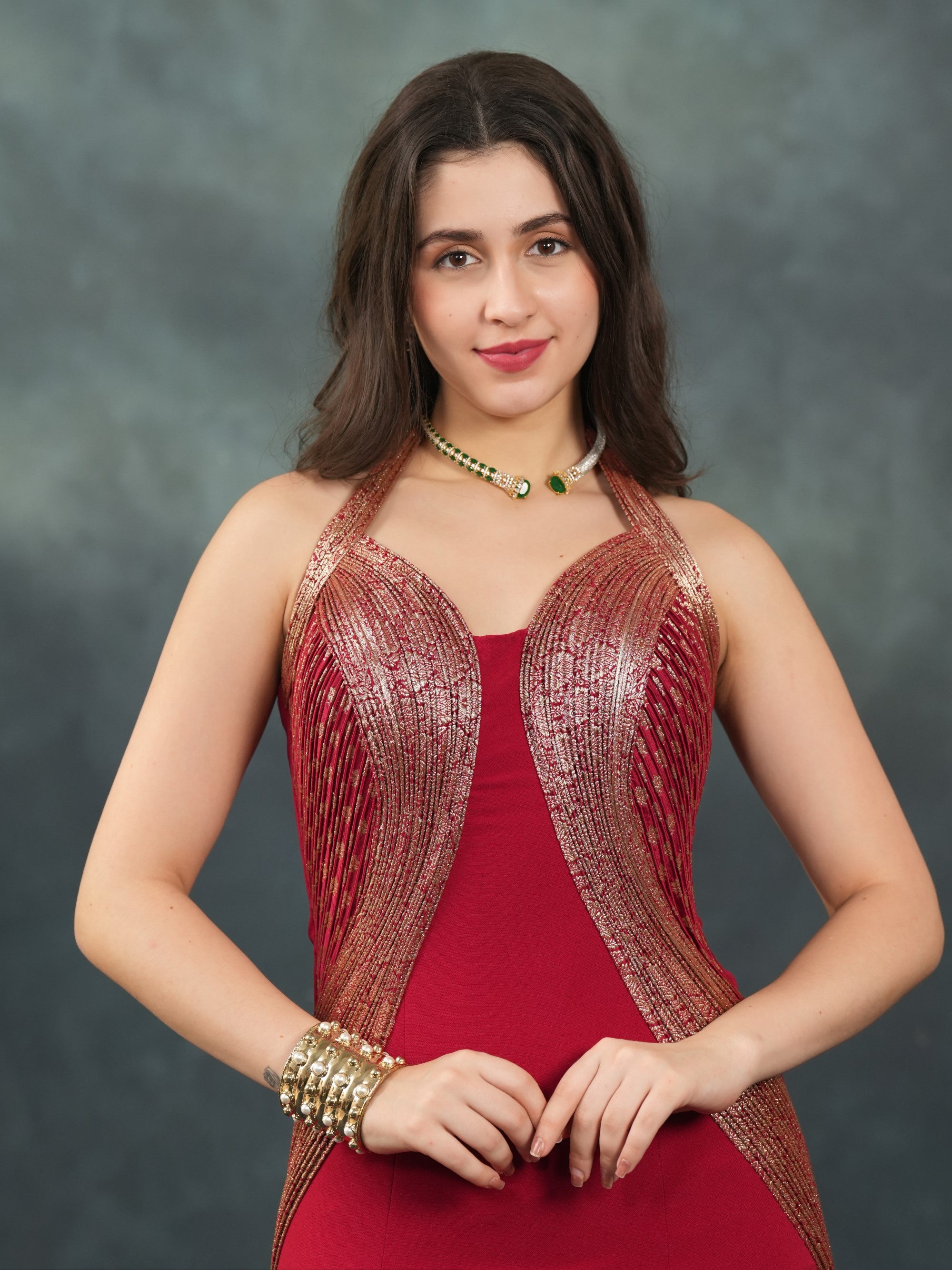 Midnight Drape Gown