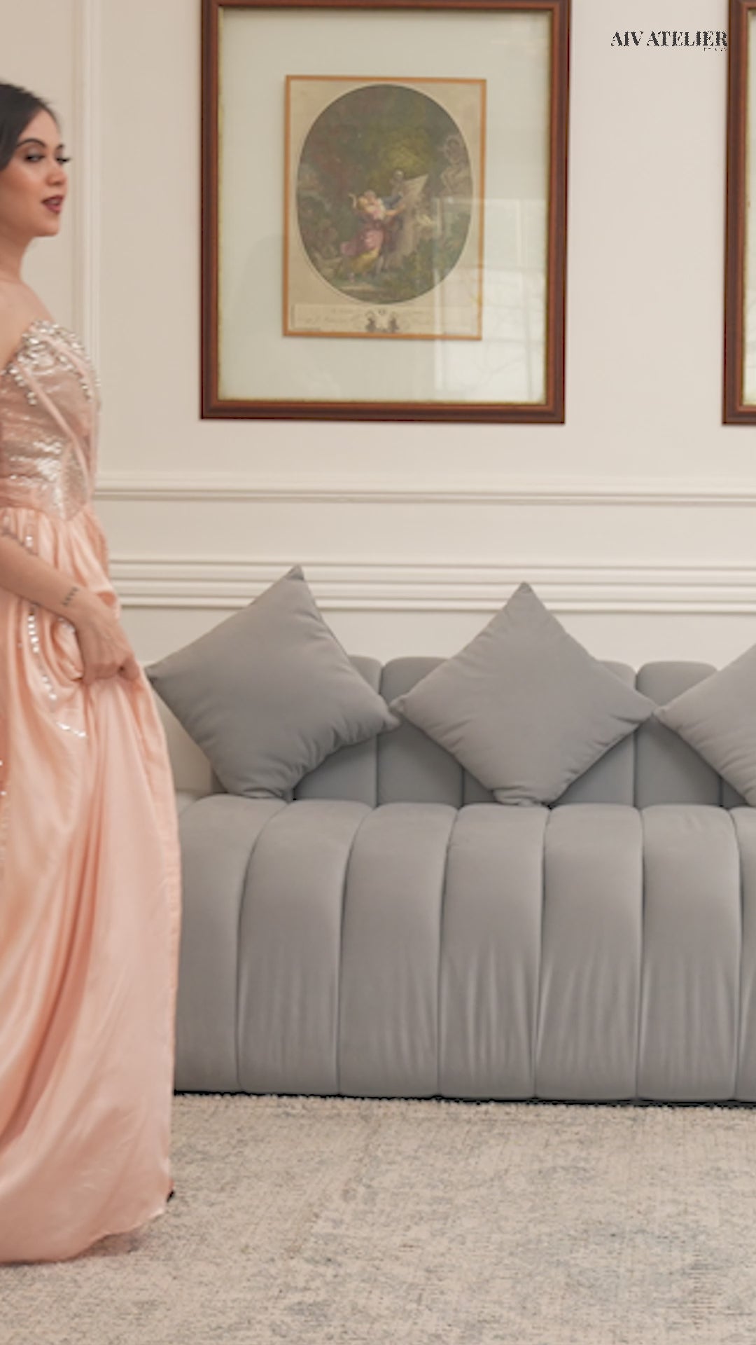 VELOURA BLUSH DRAPE