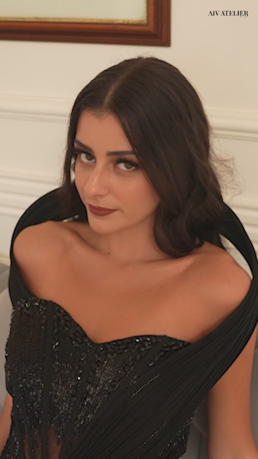 NOIR ELAN GOWN